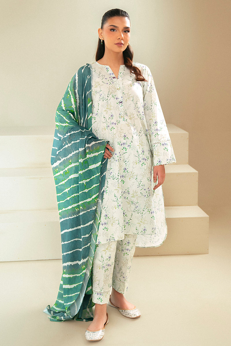 Laurel Mint 3-Piece Lawn Suit for Women - Elegant Summer Outfit for Garden Parties, Weddings & Outdoor Events