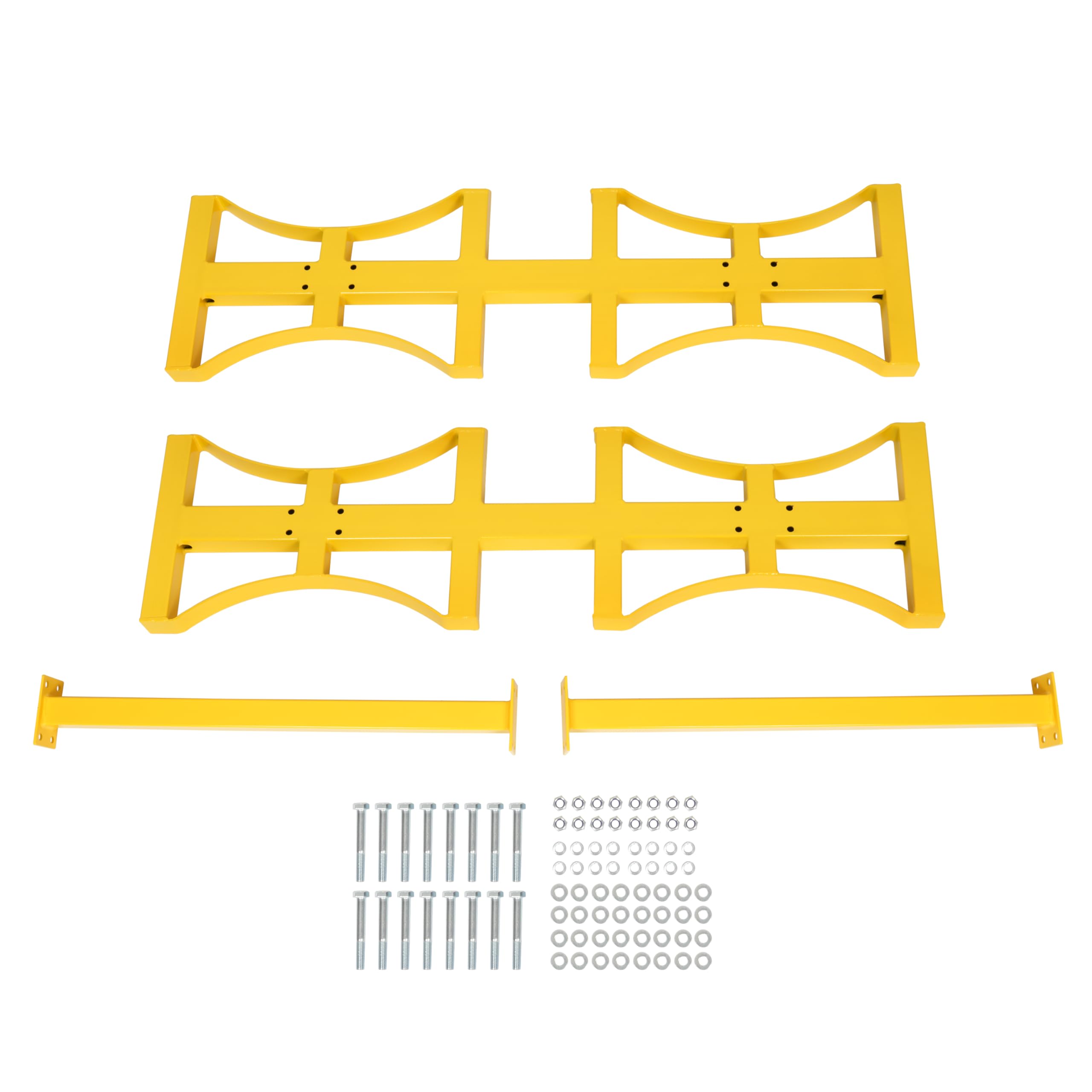 KUAFU Heavy Duty Oil Drum Rack - Stackable 55 Gallon Steel Storage Rack for 2 Barrels, 1600 lbs Load Capacity, Customizable & Stationary - Ideal for Garage, Warehouse & Industrial Oil Drum Organization