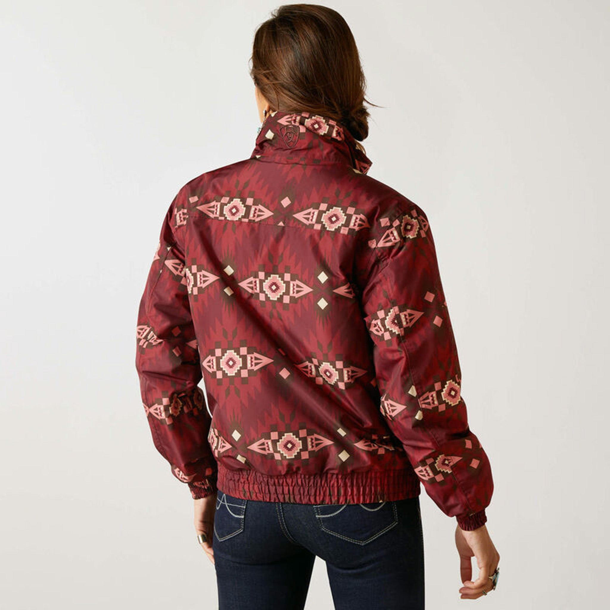 Ariat Women's Burgundy Chimayo Stable Jacket - Warm & Stylish Equestrian Riding Coat for Horseback Riding & Outdoor Activities