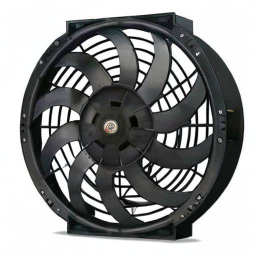 12-13 Inch Dual Black High-Power 120W Electric Radiator Fan with Brass Probe & 180°F Thermostat Switch - Universal Automotive Relay Wiring Kit for Cars & Trucks - Ideal for Engine Cooling and Overheating Prevention