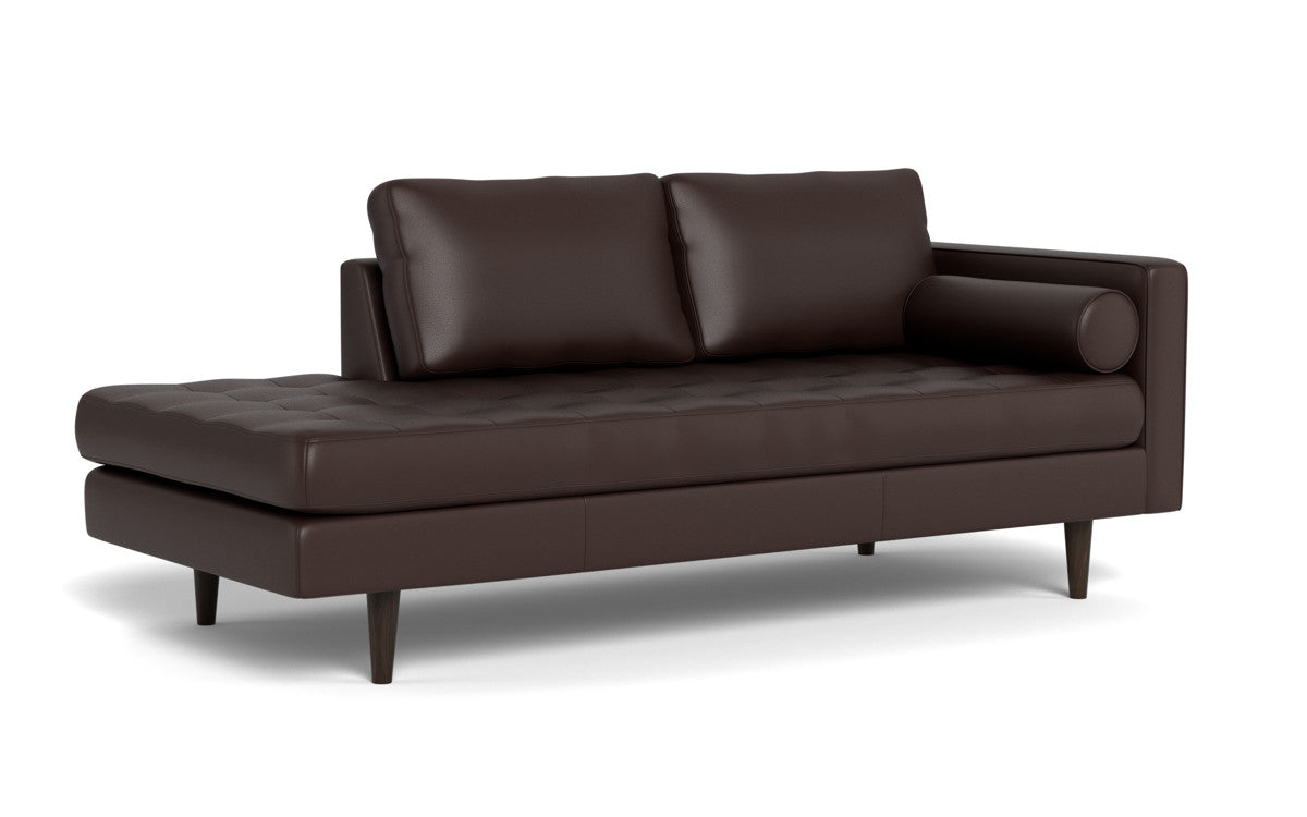 Ladybird 82 Leather RAF Stand Alone Chaise Lounge - Modern Luxury Leather Chaise for Living Room, Bedroom & Office - Perfect for Relaxing, Reading & Decorating