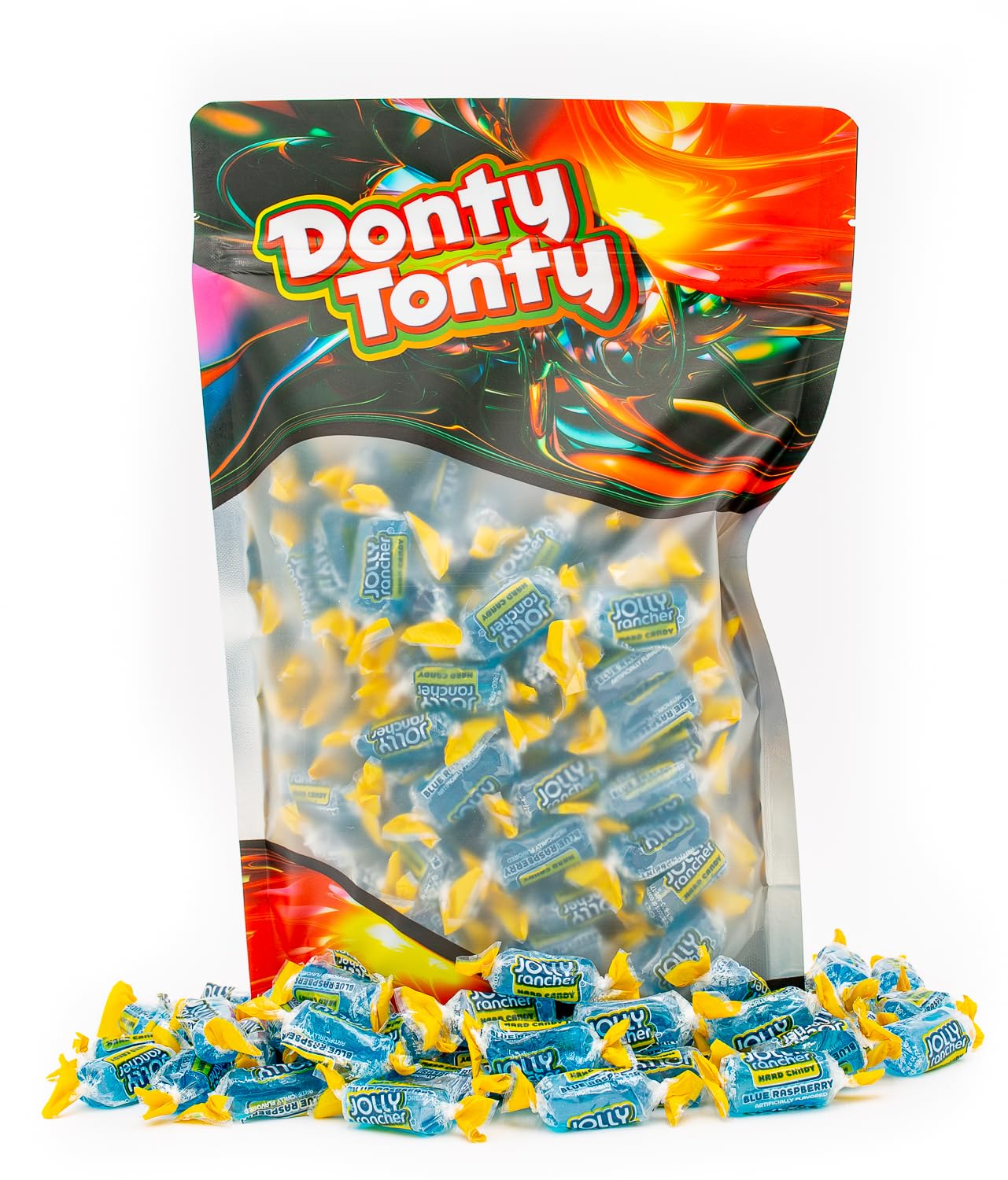 Blue Raspberry Jolly Rancher Hard Candy - Original Flavor 1 lb Bulk Bag (74 Individually Wrapped Pieces) | Perfect for Halloween, Parties, Office Snacks & Candy Buffets