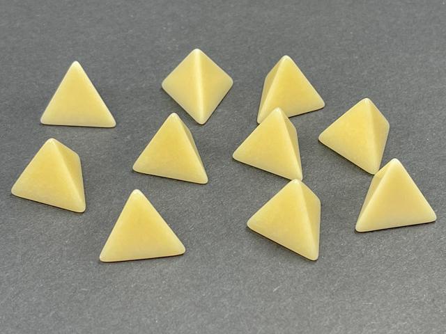 10 Pack Ivory d4 Blank Dice for Tabletop RPGs, D&D, War Gaming, and Custom DIY Projects