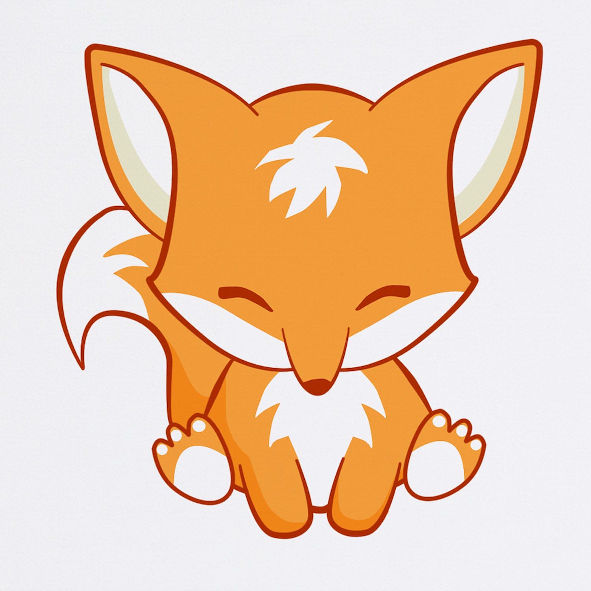 Happy Fox Non-Slip Rubber Gaming Mouse Pad - Cute Animal Design for PC, Laptop & Office Work - Perfect for Gamers, Programmers & Home Office Use