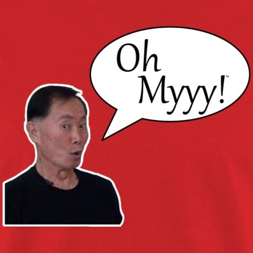 George Takei Oh Myyy T-Shirt for Men - Funny Pop Culture Tee for Fans