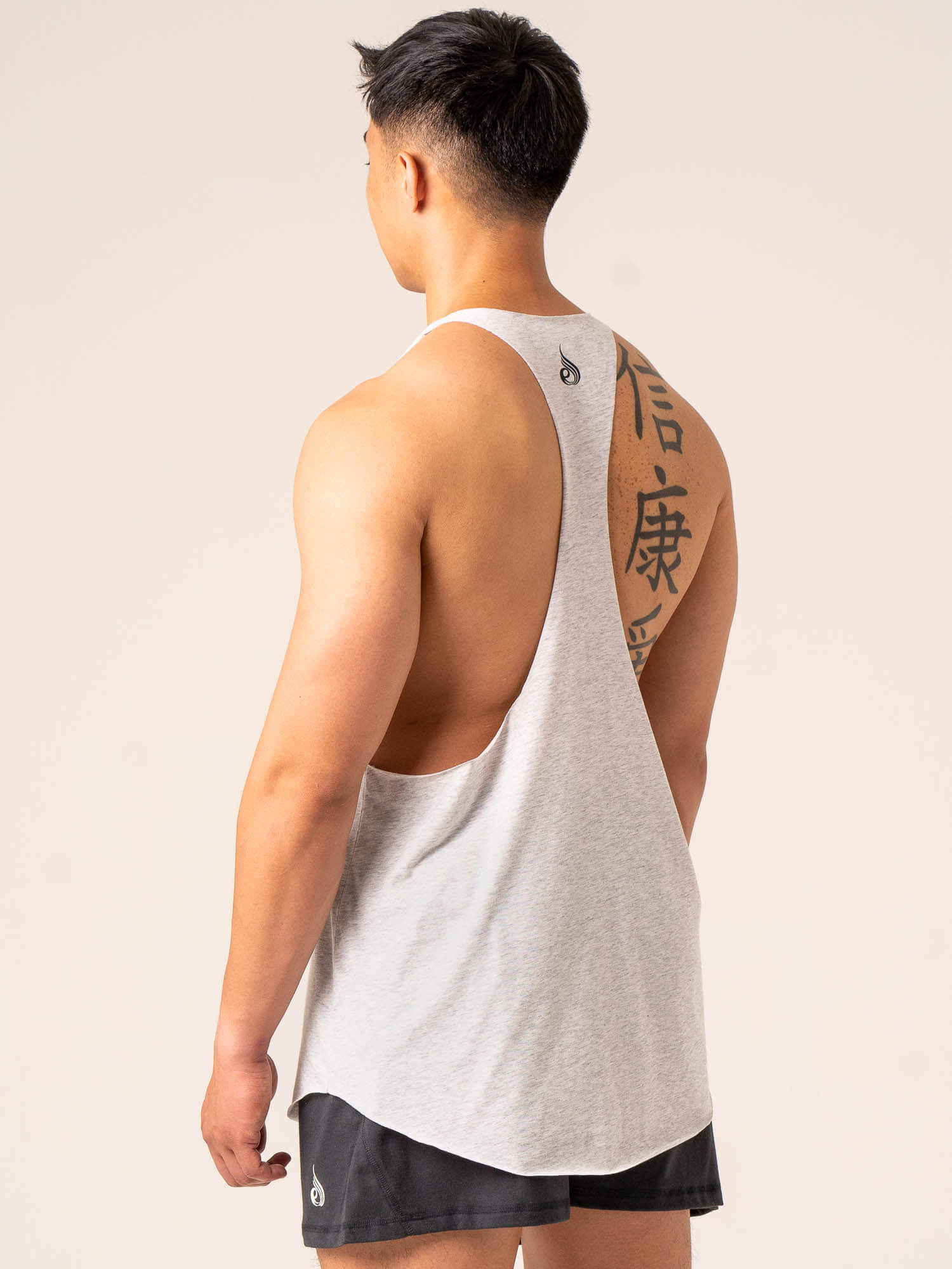 Emerge Arnie T-Shirt - Snow Grey Marl Cotton Tee for Men | Casual Wear & Street Style Outfits