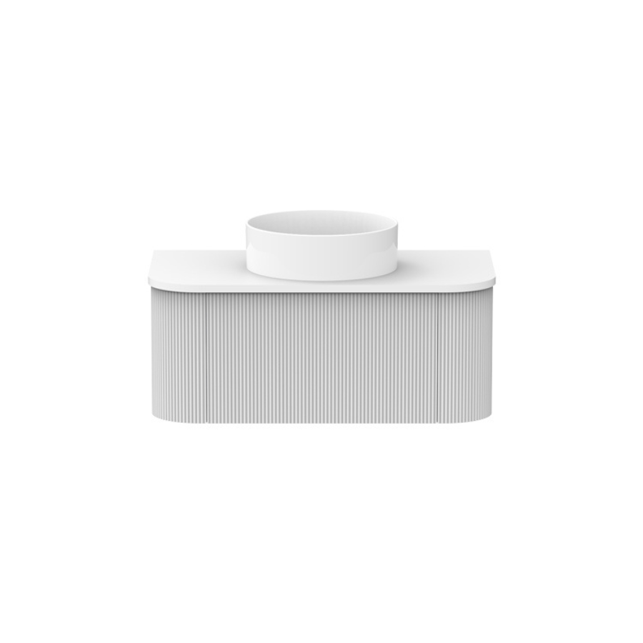 Waverley Vanity 900 Wall Mounted Bathroom Sink in Ultra White - Perfect for Modern Small Bathrooms and Powder Rooms
