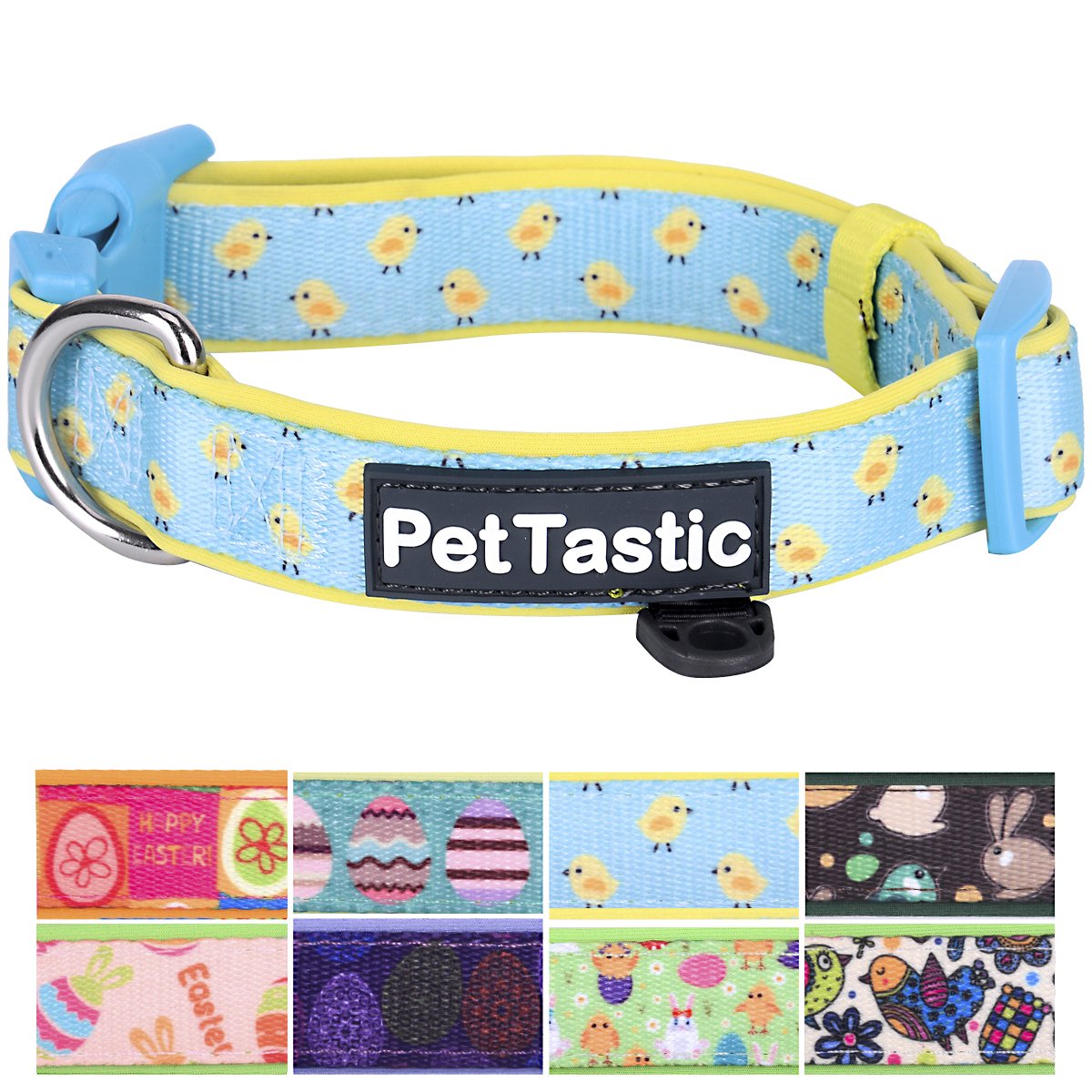 Best Adjustable Large Dog Collar - Durable Heavy Duty & Soft Comfort - Cute Easter Design for Puppies & Adult Dogs - Perfect for Indoor & Outdoor Use - Includes ID Tag Ring - Ideal for Walks, Training & Playtime