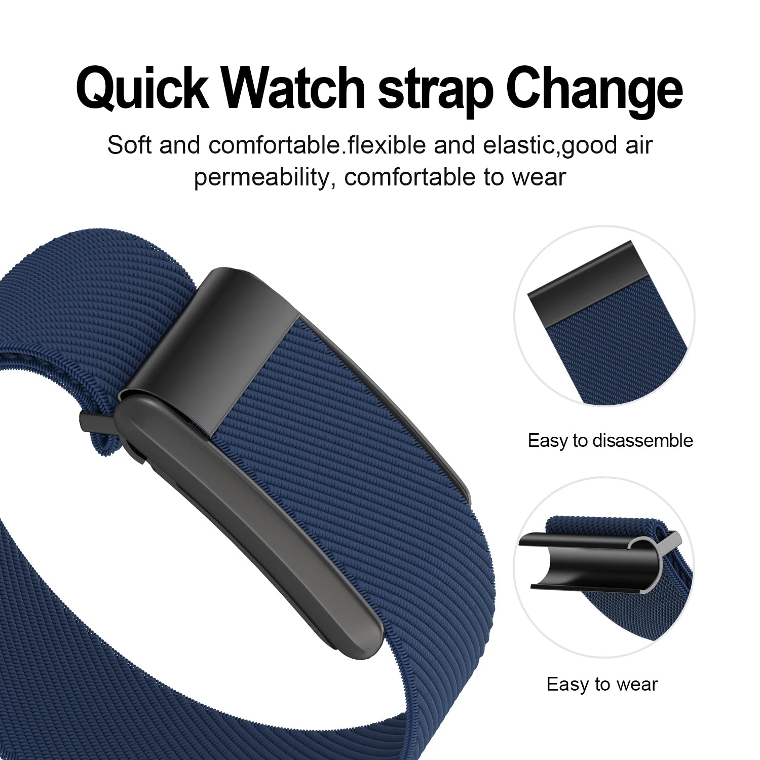 Elastic Bands for Whoop 4.0 & 3.0 - Stretchy, Comfortable Replacement Straps for Fitness Tracking - Perfect for Workouts, Running & Sleep Monitoring