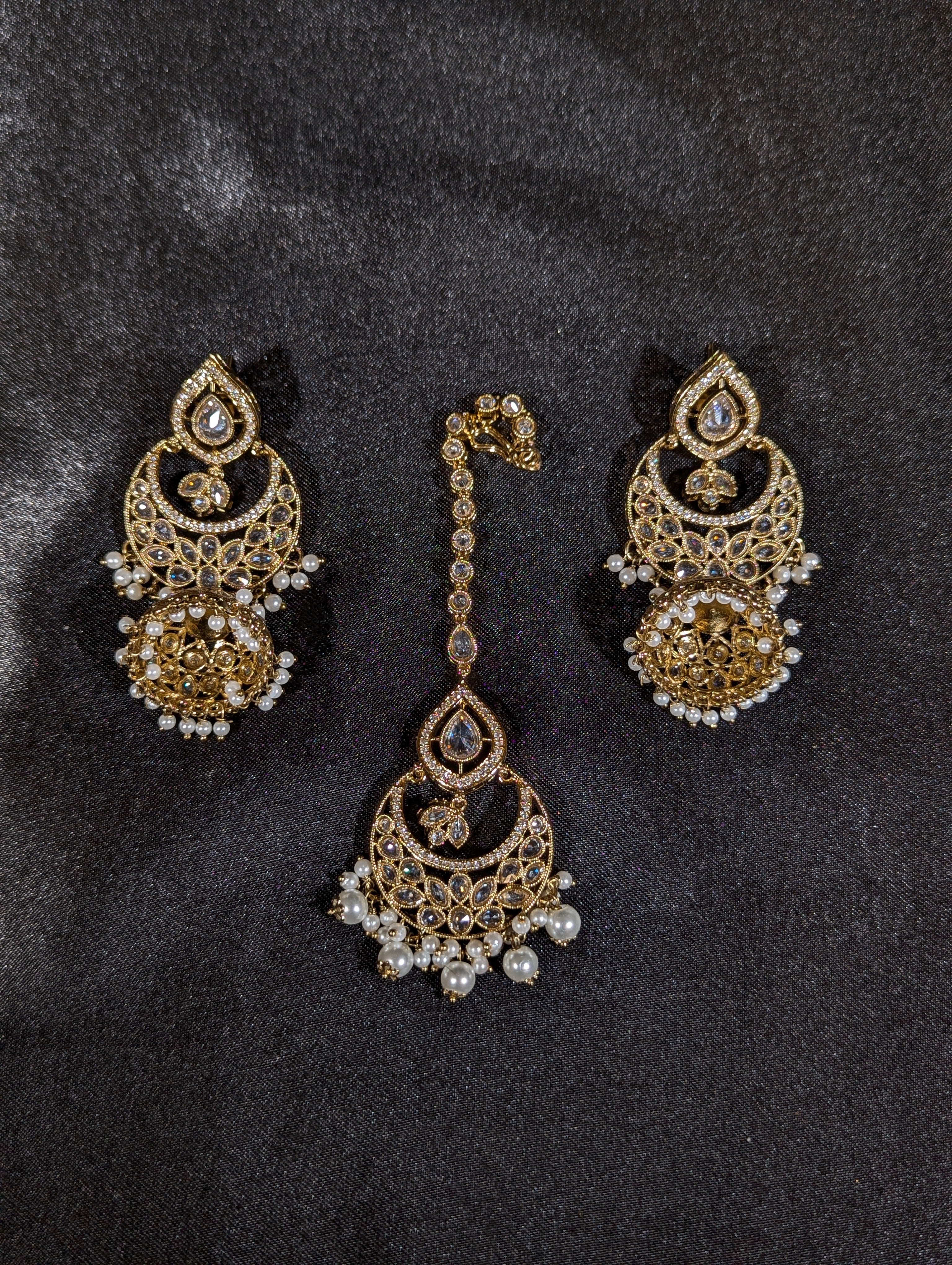 Ridhi Polki Semi Bridal Set - Traditional Indian Jewelry for Weddings & Festivals | Perfect for Bridal Wear, Engagement & Special Occasions