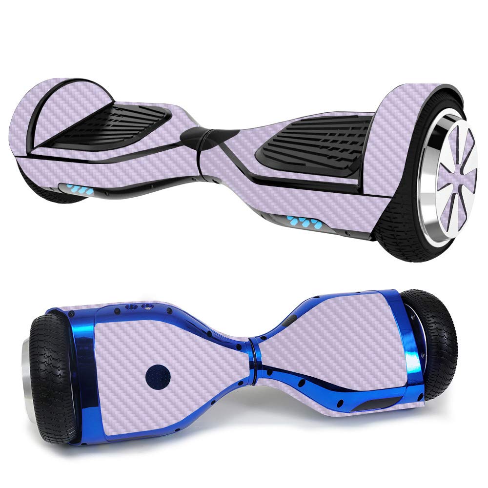 MightySkins Carbon Fiber Hoverboard Skin - Lilac | Durable & Easy Apply | for Ultra Hoverboard Protection
