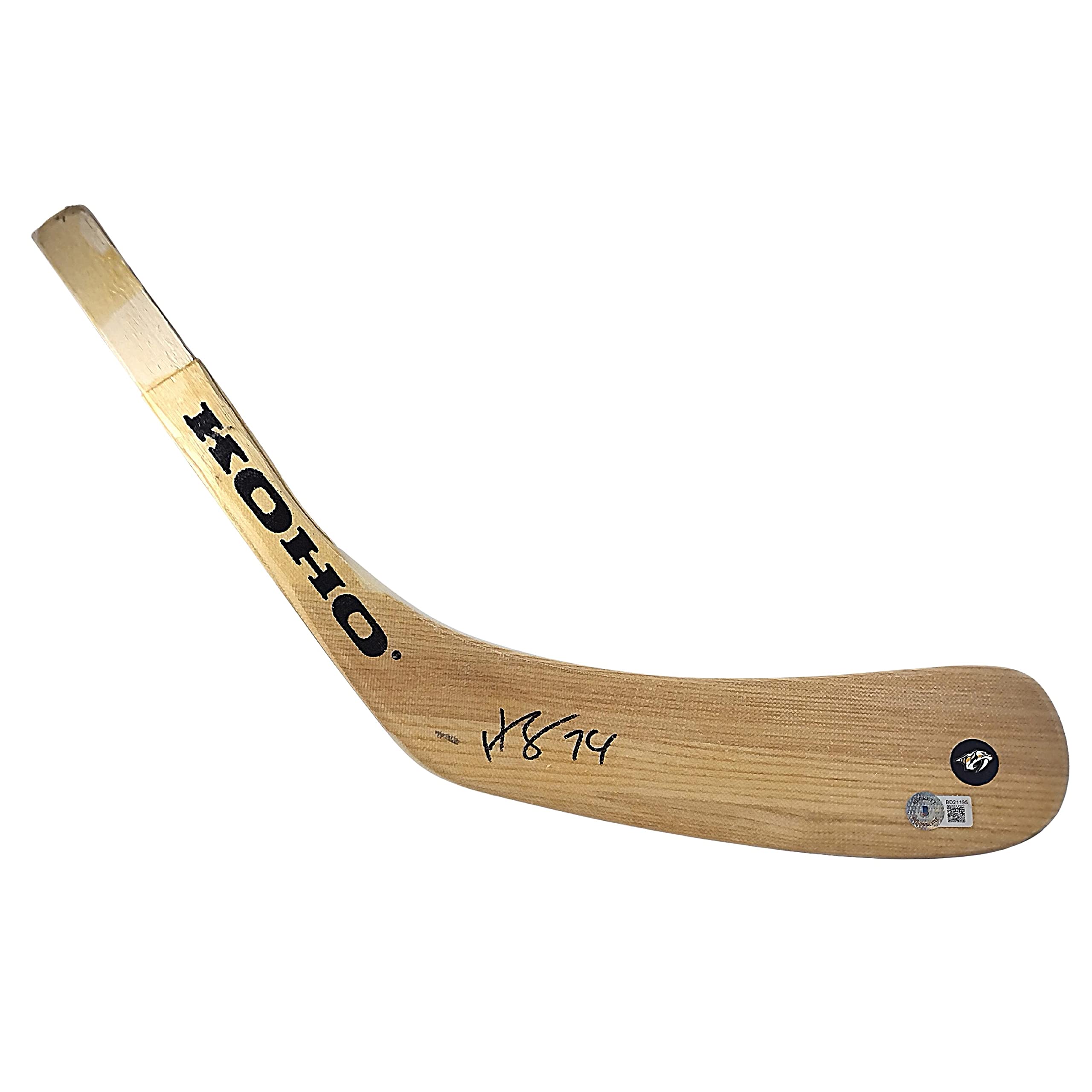 **Juuse Saros Signed Ice Hockey Stick Blade - Beckett Authenticated Autograph with COA & Proof Photo - Nashville Predators Memorabilia - Perfect for Collectors & Hockey Fans**