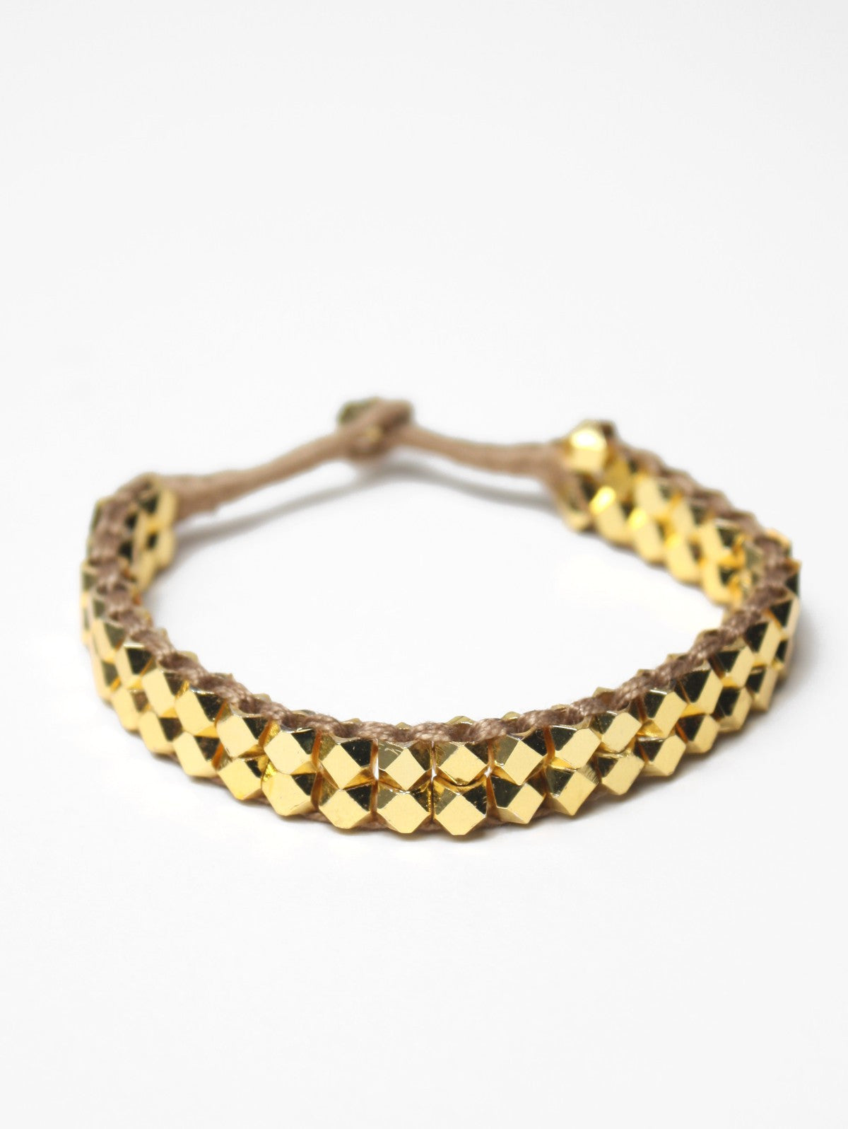 Aurora Gold Plated Bracelet for Women - Elegant Taupe Color, Perfect for Parties, Weddings & Everyday Wear