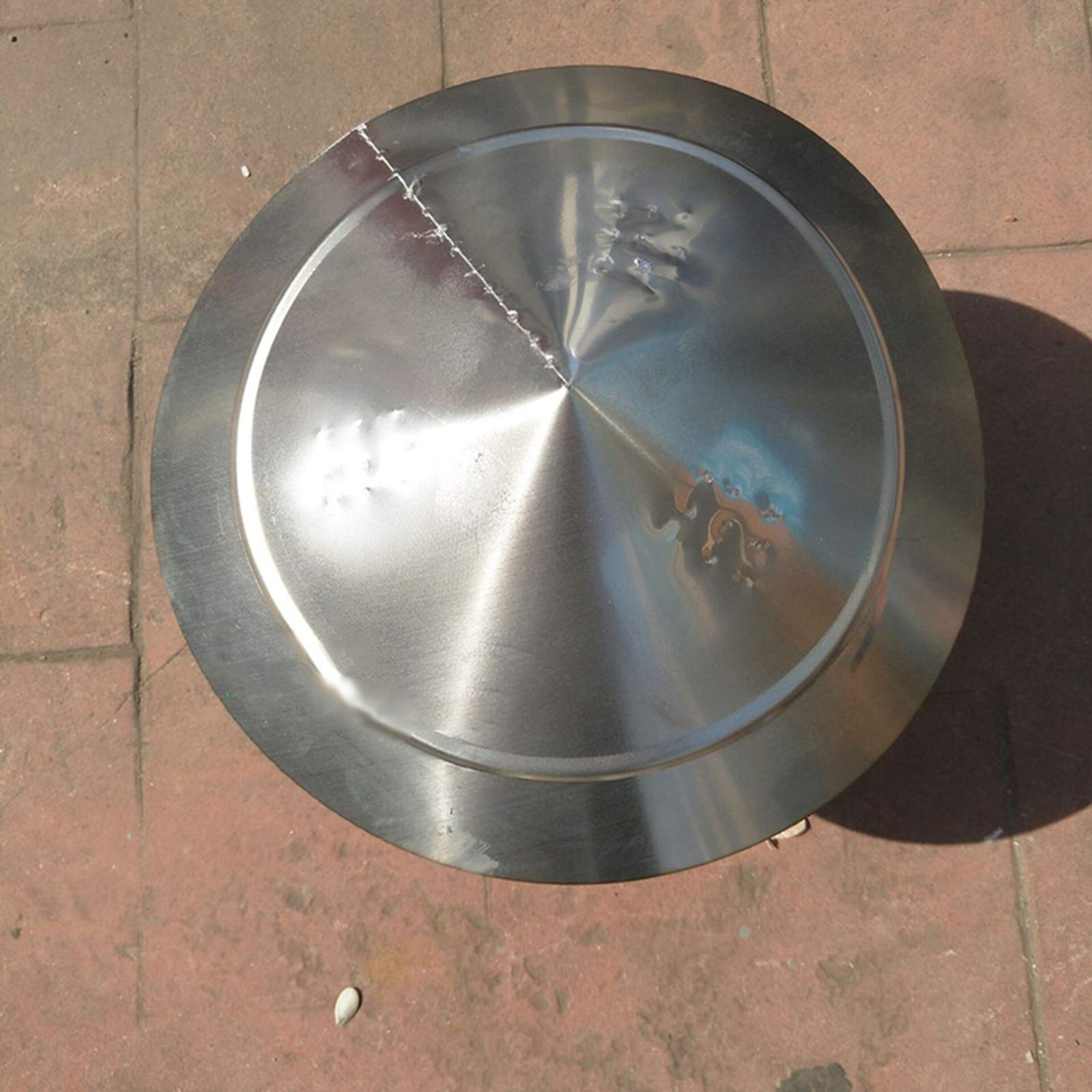 BOHHO 400mm Galvanized Steel Spiral Wind Chimney Cap - Weatherproof Roof Chimney Cover for Rain & Snow Protection - Perfect for Homes, Cabins & Outdoor Fireplaces