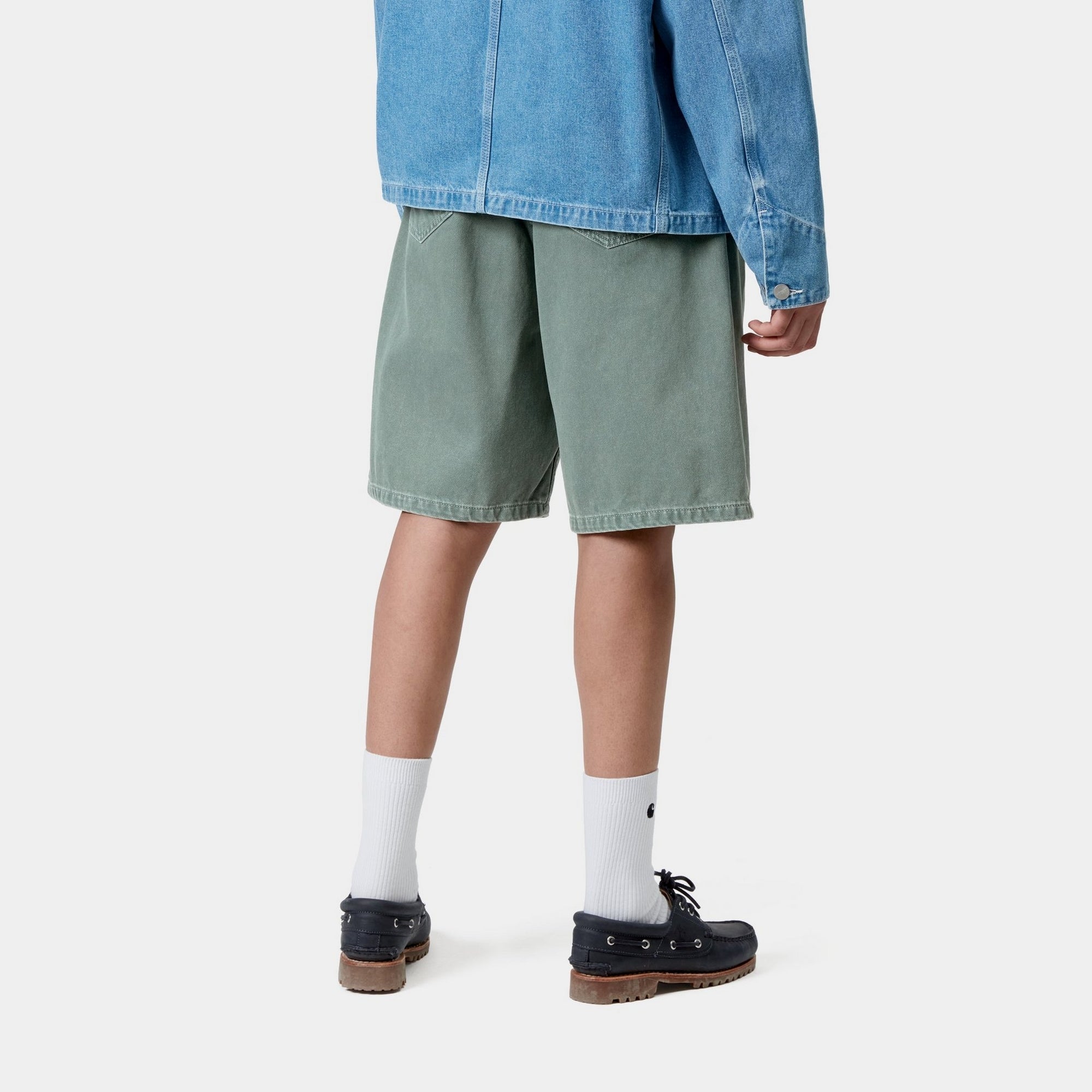 Women's Brandon Short Twill Pants in Silver Pine (Stone Dyed) - Comfortable Casual Wear for Everyday Outfits & Summer Fashion