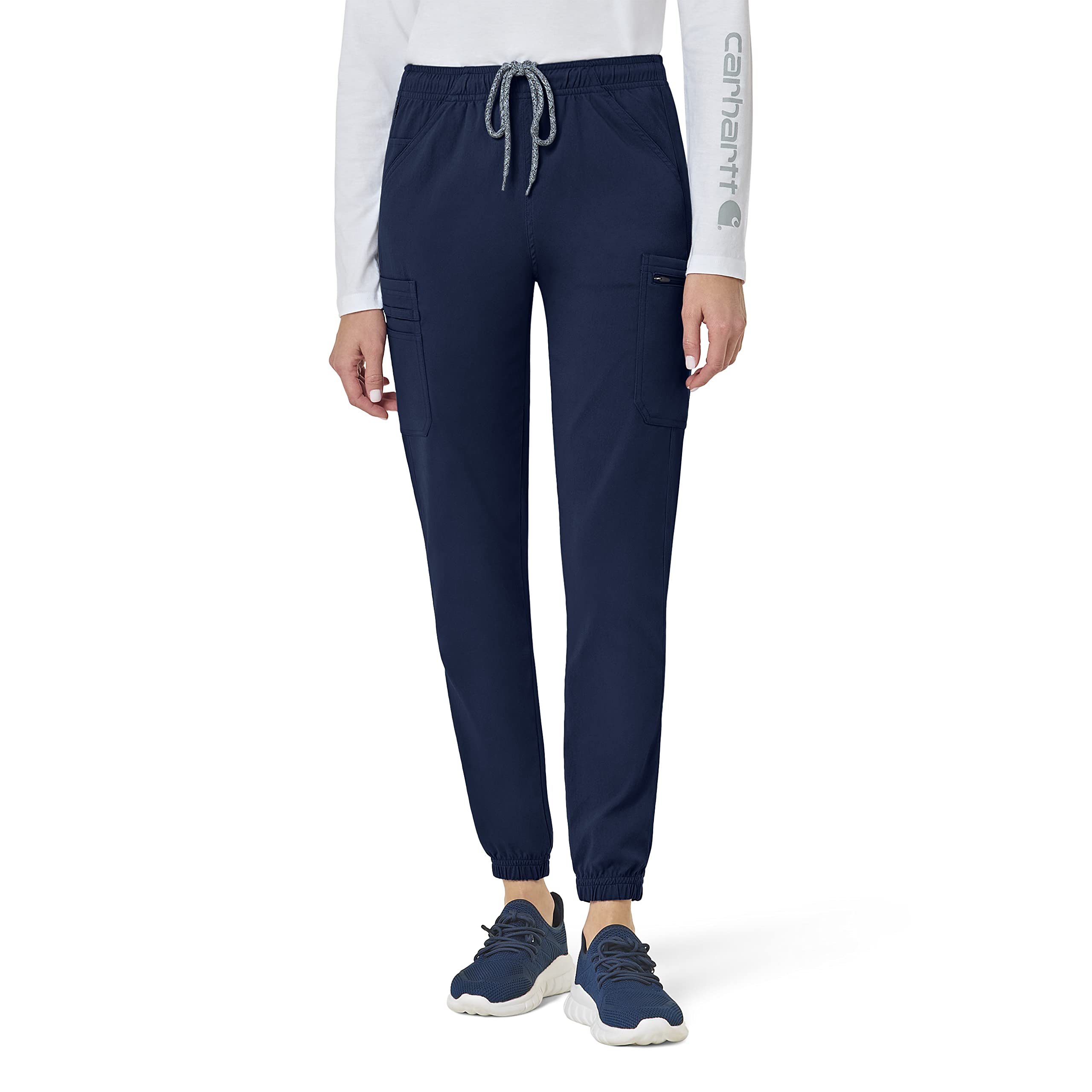 Carhartt Women's Cargo Jogger Scrub Pants - Comfortable Work Pants for Nurses, Medical Professionals & Healthcare Workers - Perfect for Hospital Shifts, Clinics & Outdoor Activities