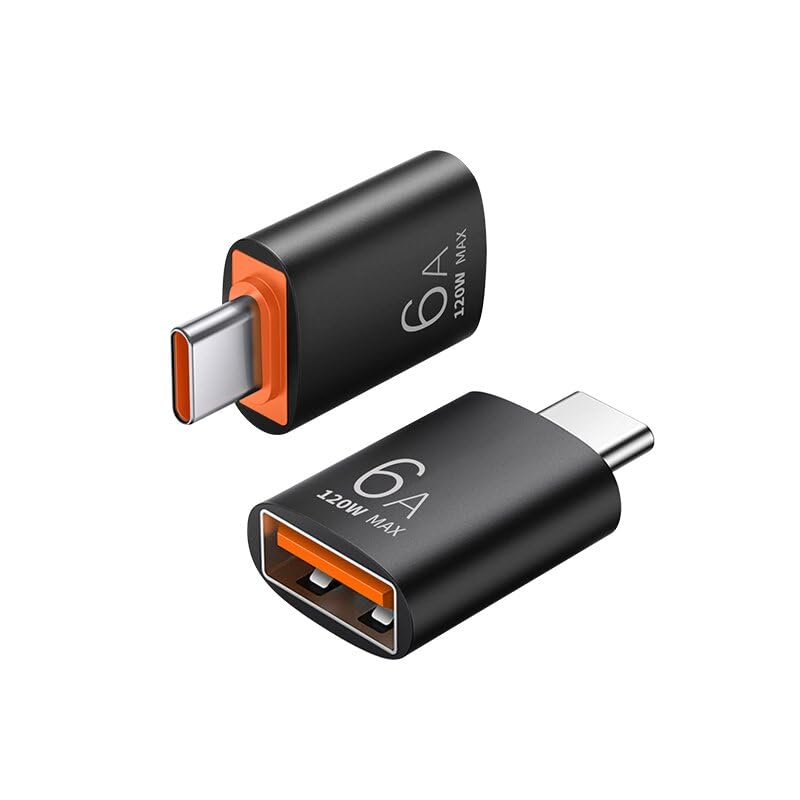 BuyLink USB C to USB 3.0 Adapter (2-Pack) - Type C Male to USB Female Converter for MacBook Pro 2022, iPad Pro 2020 - OTG Camera Adapter for Data Transfer, Charging & Device Connectivity - Perfect for Travel, Office & Home Use