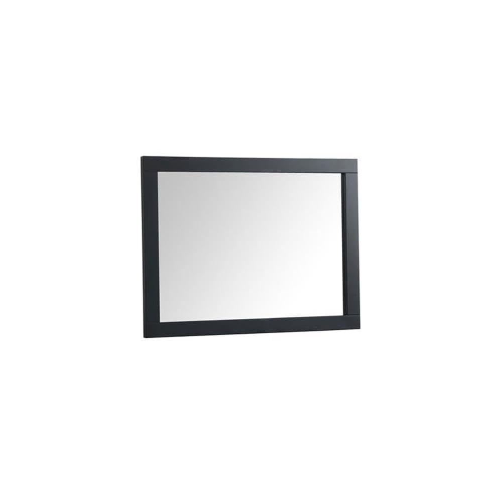 Black Aqua 24x32 Vanity Mirror - Elegant MDF & Metal Decor for Bathroom