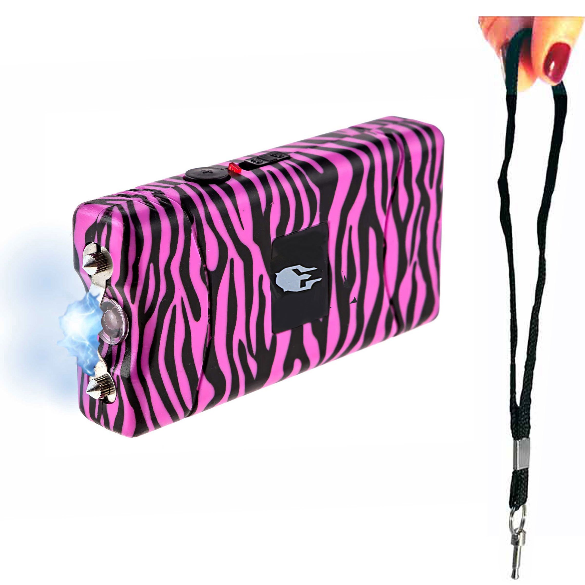 TERMINATOR Stun Gun - High Voltage Rechargeable Personal Protection Device with LED Flashlight | Compact & Powerful for Self-Defense, Home Security, Night Walking Safety