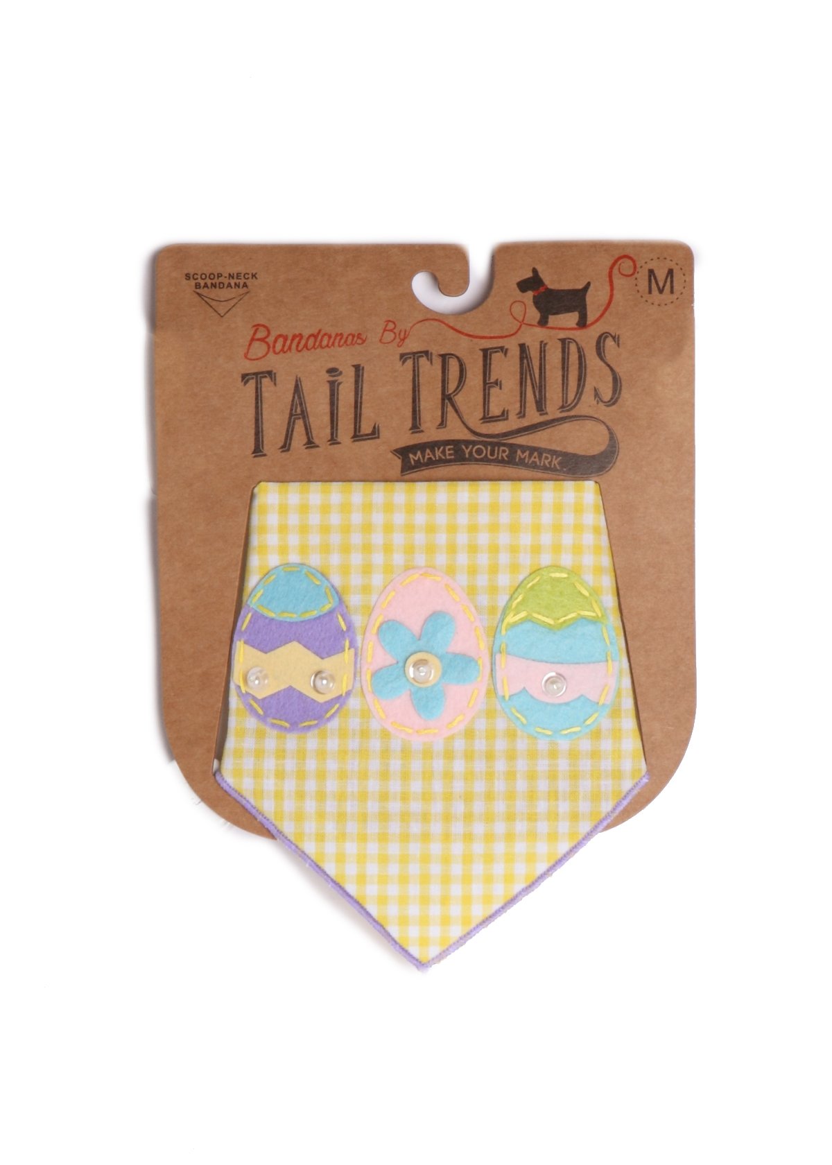 Easter Dog Bandanas with Easter Egg Print - 100% Cotton Pet Bandana for Medium to Large Dogs - Perfect for Easter Photos, Spring Walks & Holiday Parties