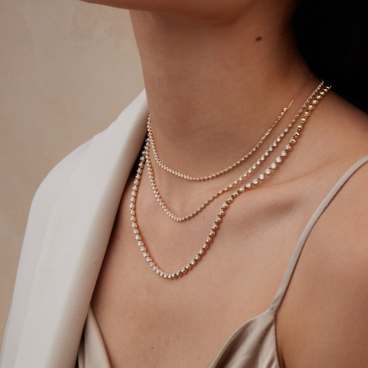 Diamond-Encrusted Choker Necklace - Elegant & Sparkling Jewelry for Women | Perfect for Parties, Weddings & Special Occasions