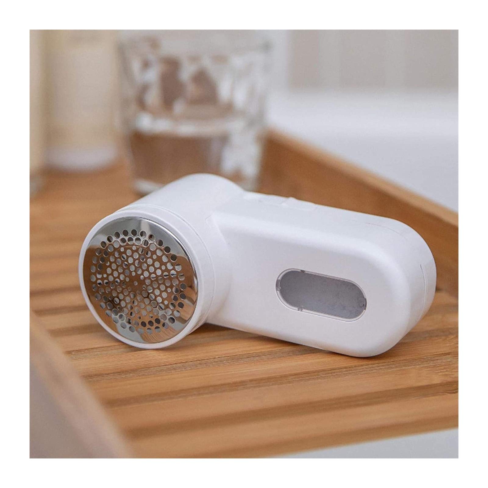 Electric Fabric Shaver & Lint Remover - Rechargeable Clothes Defuzzer with 6-Leaf Blades for Sweaters, Coats & Blankets | Fast Fuzz Pill Remover for Home & Travel Use