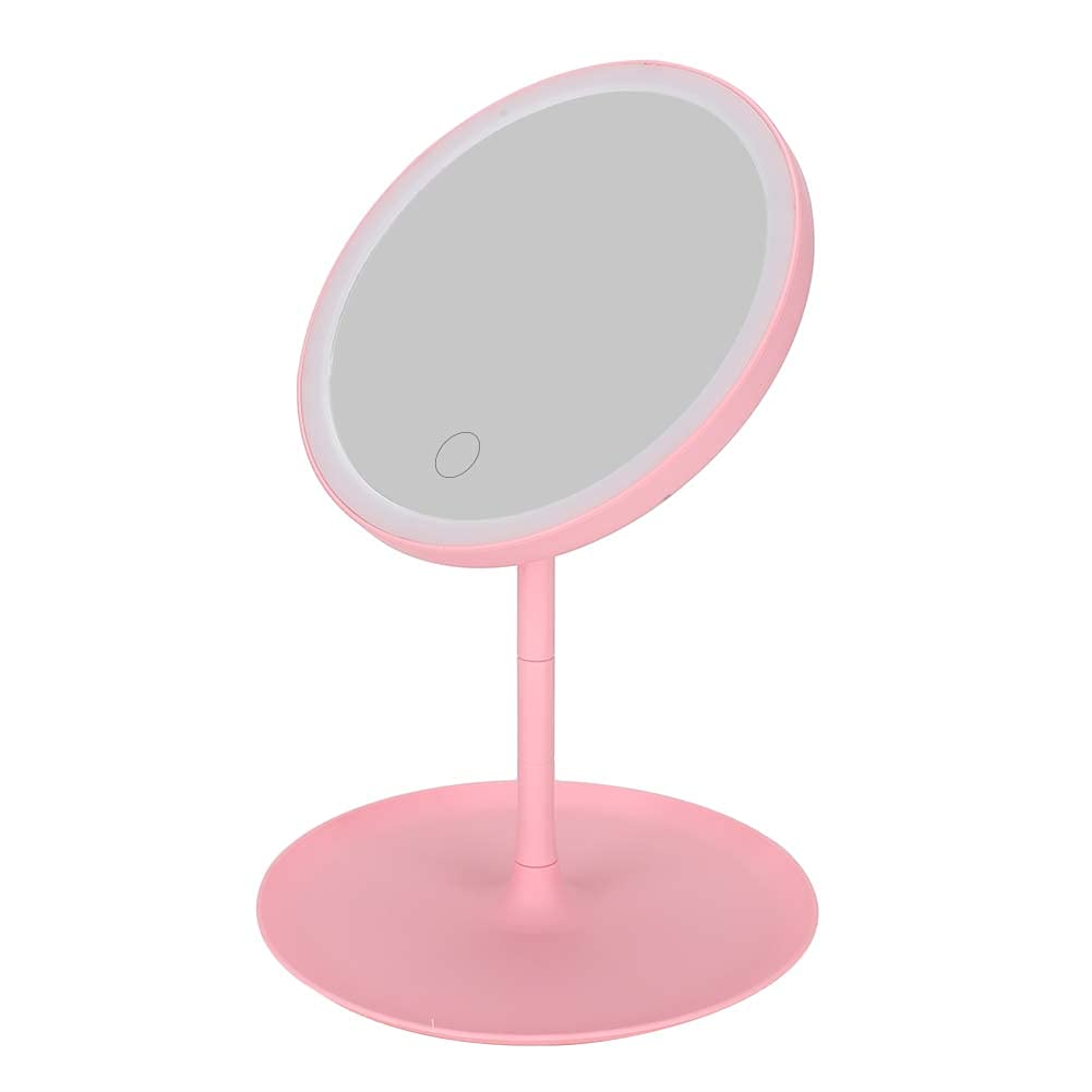 Eco-Friendly Vanity Mirror with Detachable USB - Portable Travel Makeup Mirror for Bedroom, Home & Outdoor Use | Perfect for Travel, Camping & Dorm Rooms