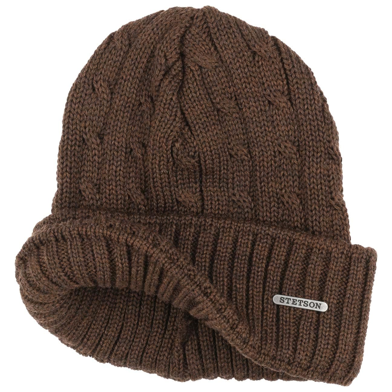 Stetson Georgia Wool Knit Hat with Cuff - Warm Winter Beanie for Men & Women - Perfect for Skiing, Hiking, and Outdoor Activities
