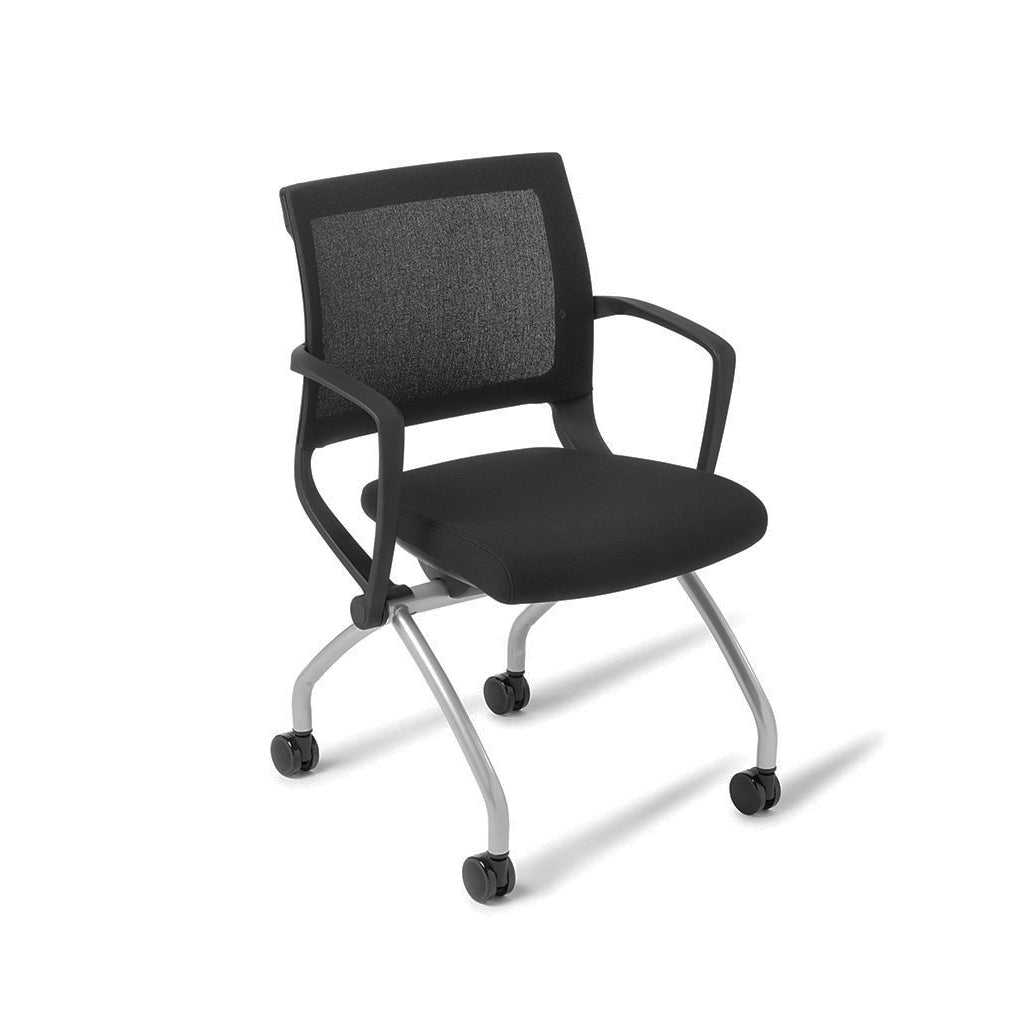 Ergonomic Office Team Chair - Adjustable Height & Swivel, Standard Black - Perfect for Conference Rooms, Home Offices & Workspaces