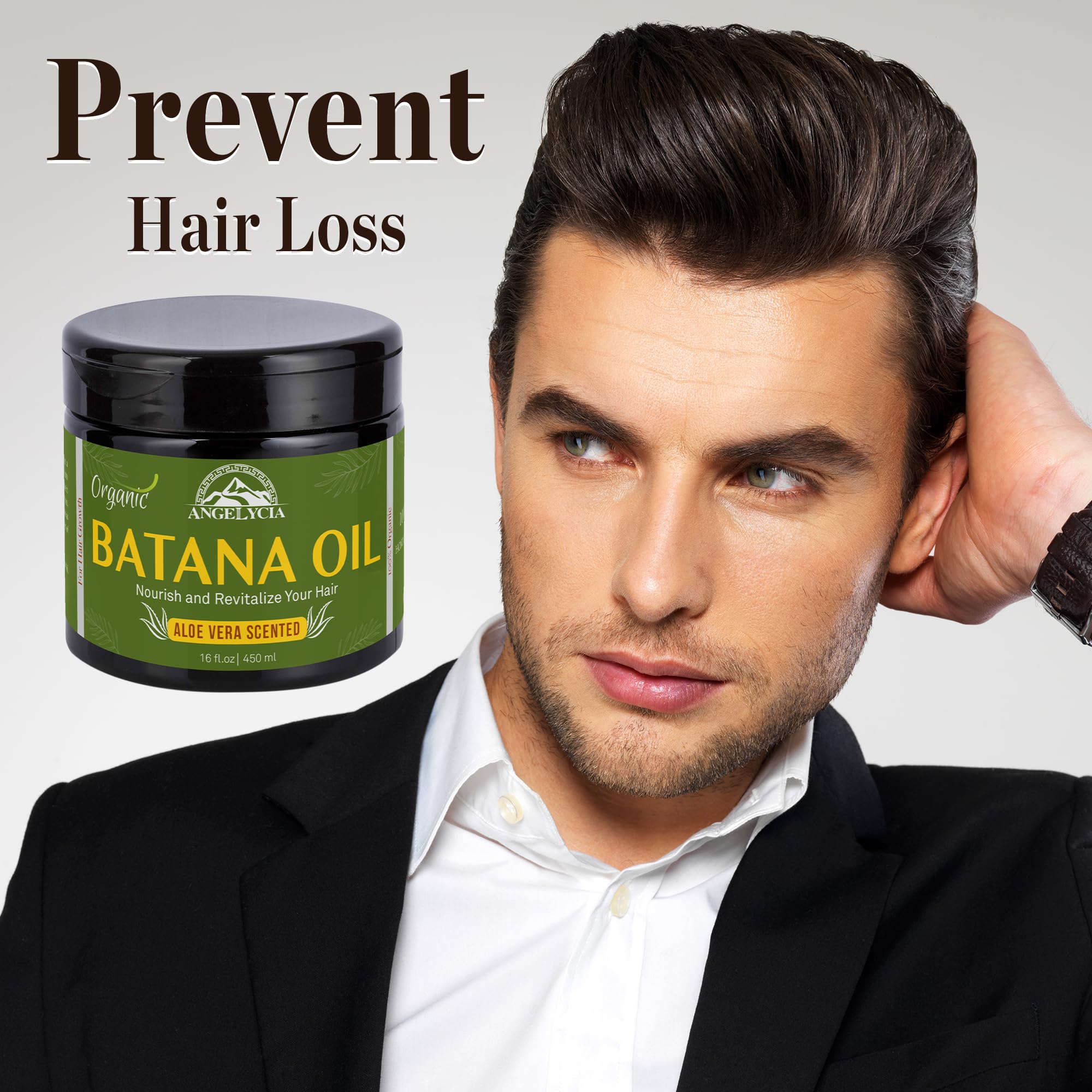 Organic Batana Oil for Hair Growth & Hair Loss Prevention - 100% Pure Raw Batana Oil from Honduras | Dr. Sebi Approved | Nourishes & Strengthens All Hair Types | Natural Hair Mask Treatment | Perfect for Dry, Damaged Hair & Scalp Care