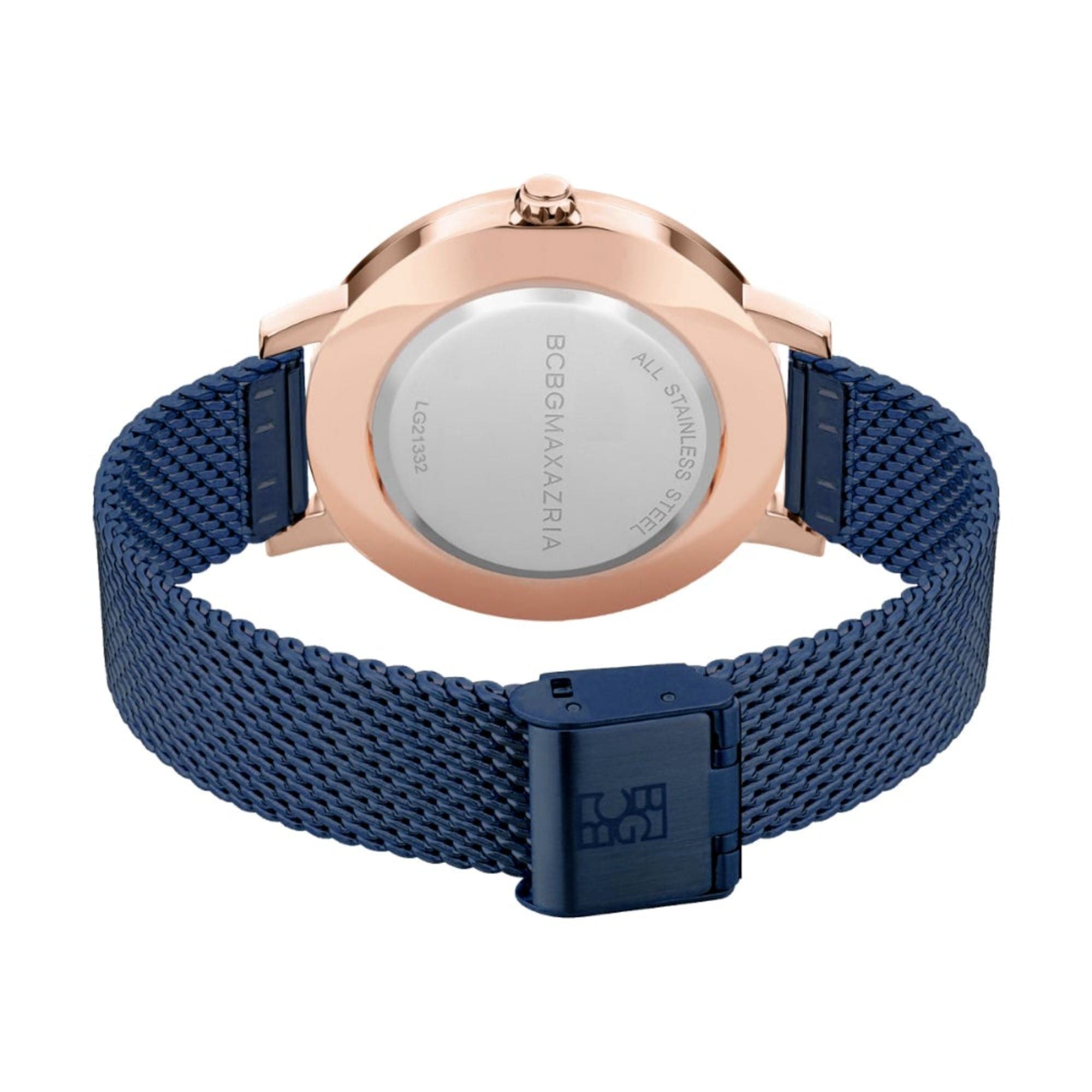 BCBGMAXAZRIA BAWLG2133202 Women's Mesh Strap Watch - Elegant & Stylish for Everyday Wear, Office & Special Occasions
