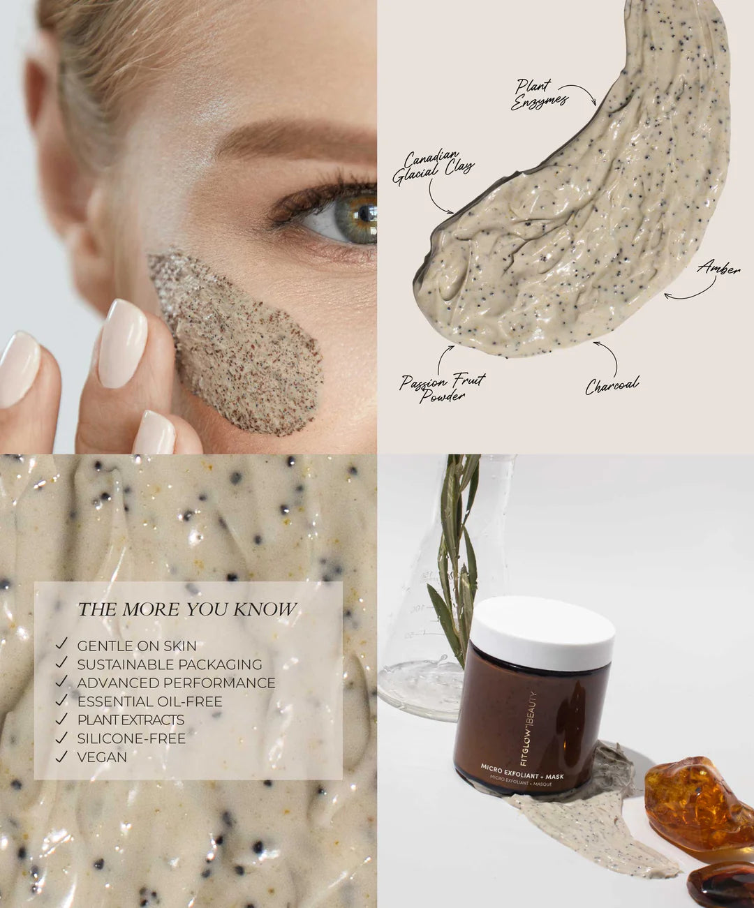 Best Micro Exfoliant & Face Mask for Glowing Skin - Gentle Exfoliation & Deep Cleansing - Perfect for Daily Skincare Routine & Spa Night