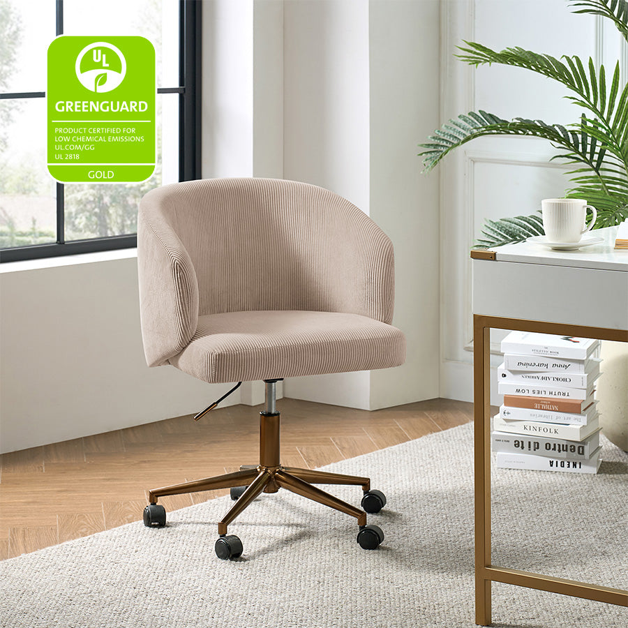 Paolo Task Accent Chair - Modern Home Office Chair with Ergonomic Design for Comfortable Working & Studying | Perfect for Small Spaces, Living Rooms & Reading Nooks