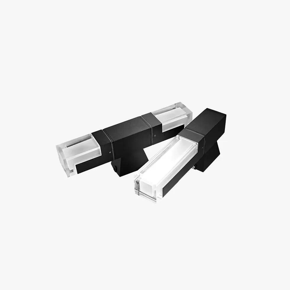 Modern Vertical Outdoor Up and Down Wall Lights - Waterproof LED Sconce for Patio, Garden, Porch, and Facade Lighting | Dimmable & Energy Efficient