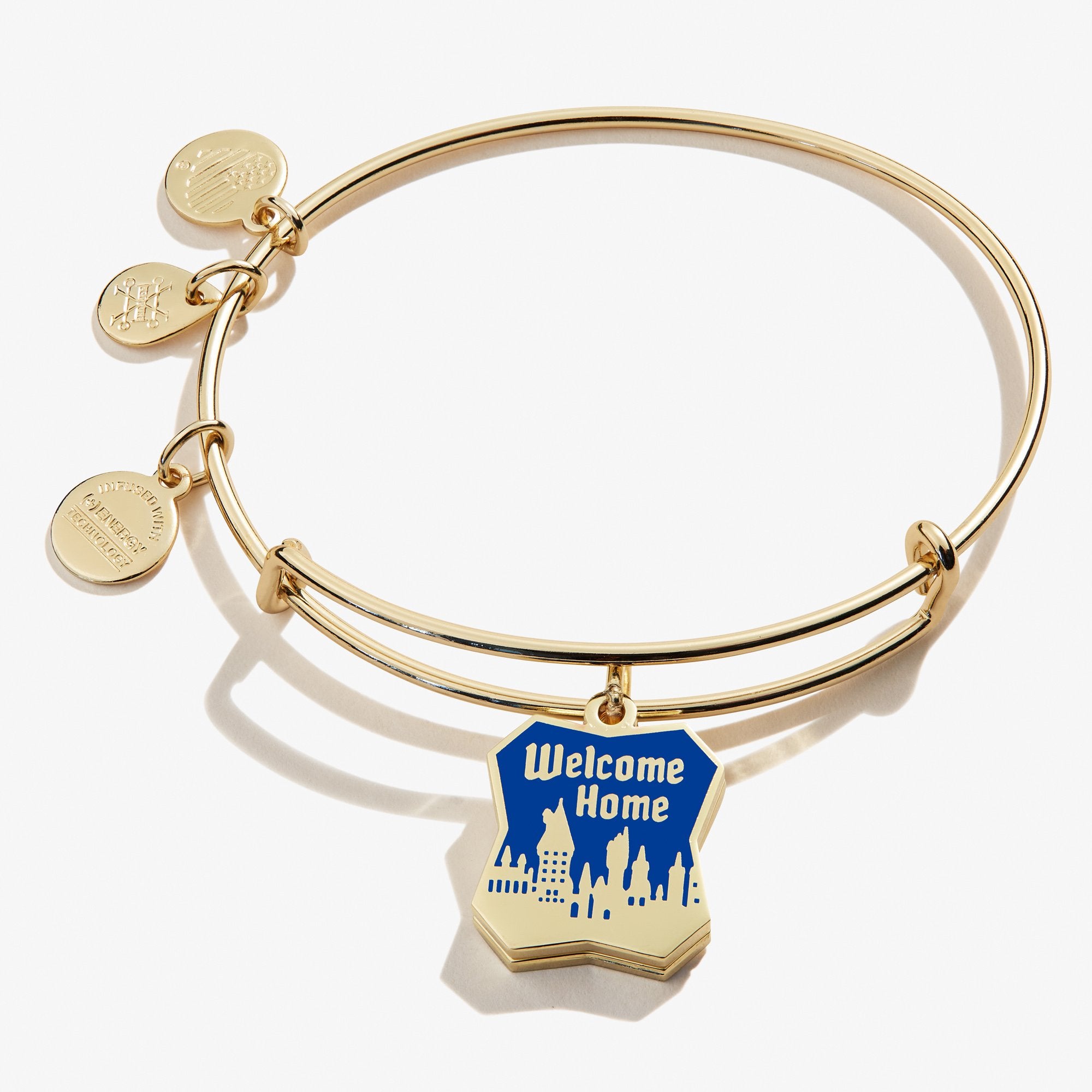 Harry Potter Hogwarts Welcome Home Slider Charm Bangle - Magical Jewelry for Potterheads & Wizarding World Fans - Perfect for Cosplay, Gifts & Everyday Wear