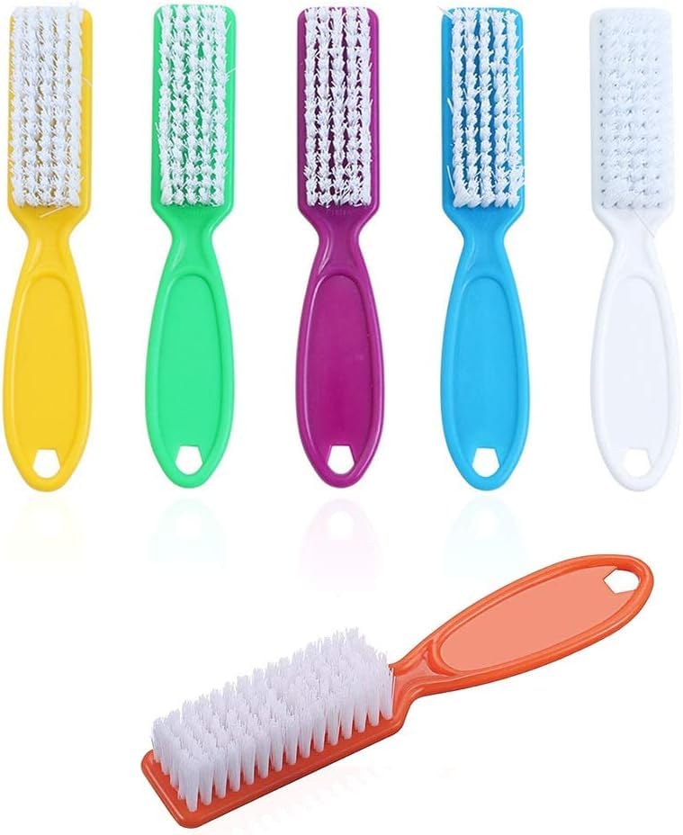 Professional Handle Grip Nail Brush - Manicure & Pedicure Tool for Deep Cleaning Nails and Toes - Durable Nail Scrub Brush for Home, Salon, and Travel Use (1-Pack)