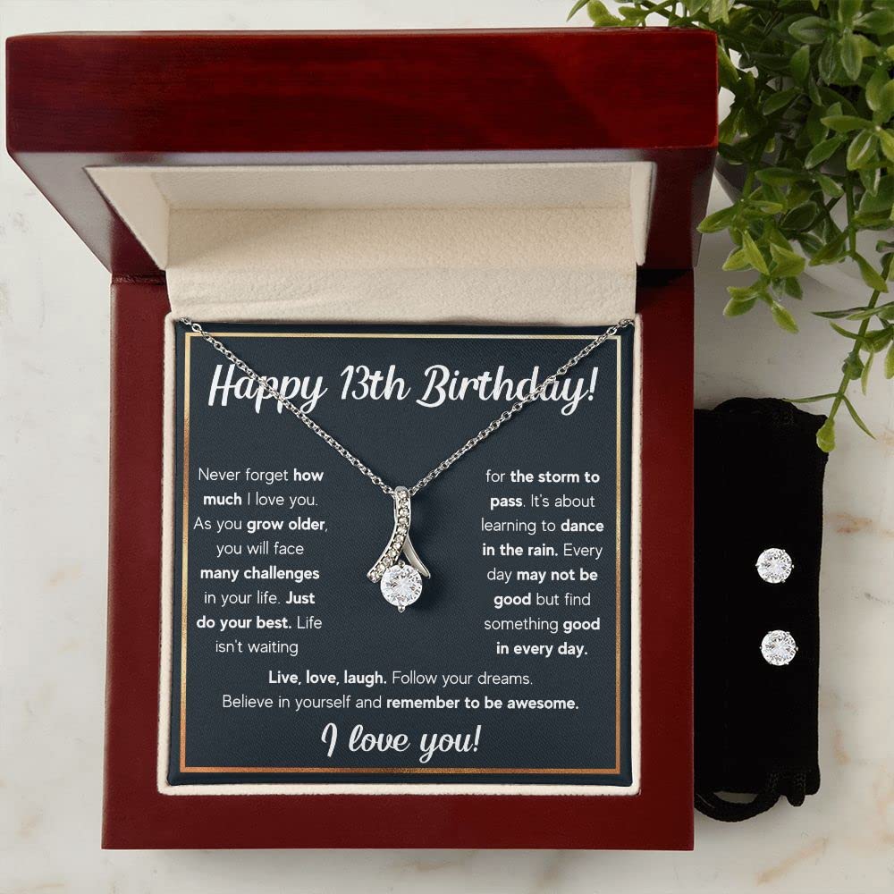 13th Birthday Gifts for Girls - Elegant Teen Girl Necklace Jewelry | Best Present for 13-Year-Old Teens | Perfect for Birthday Parties, Graduation & Special Occasions
