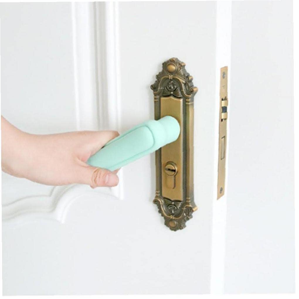 Baby Proof Door Handle Covers - Soft Silicone Door Knob Protectors for Child Safety, Anti-Crash Protection for Kids & Toddlers (Set of 4) - Perfect for Homes, Nurseries, and Daycare Centers