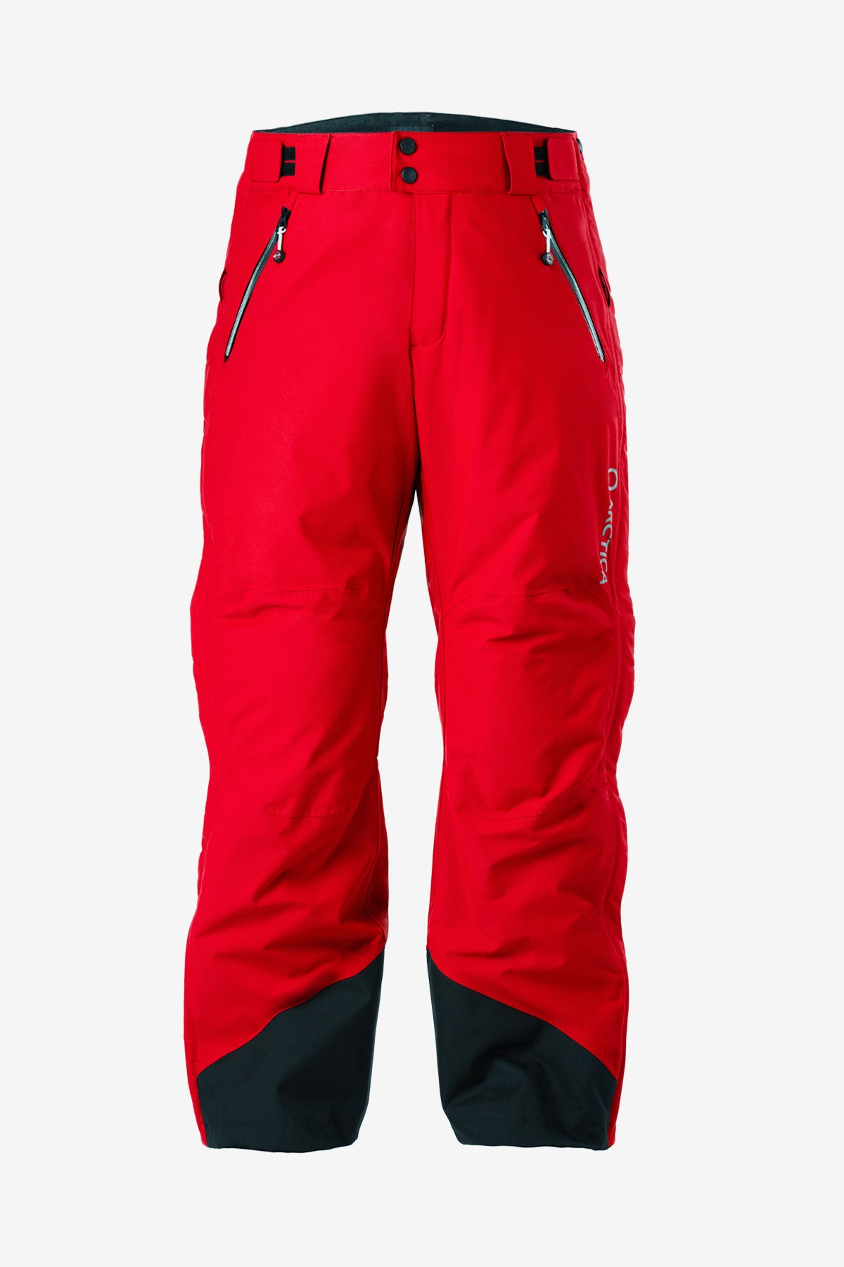 Arctica Side Zip Kids Snow Pants 2.0 - Waterproof Winter Snowboard Pants for Boys & Girls, Insulated Ski Bibs with Adjustable Waist - Red (Best for Skiing, Snowboarding & Outdoor Winter Activities)