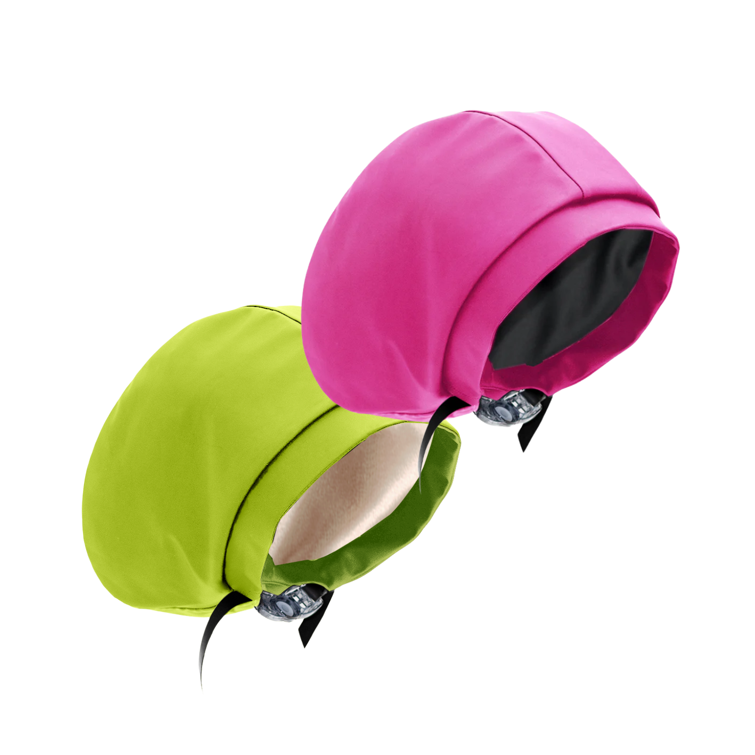 Waterproof Adjustable Kids Swim Cap with Satin Lining - Hairbrella (2 Pack) for Swimming Lessons, Beach Trips & Pool Protection