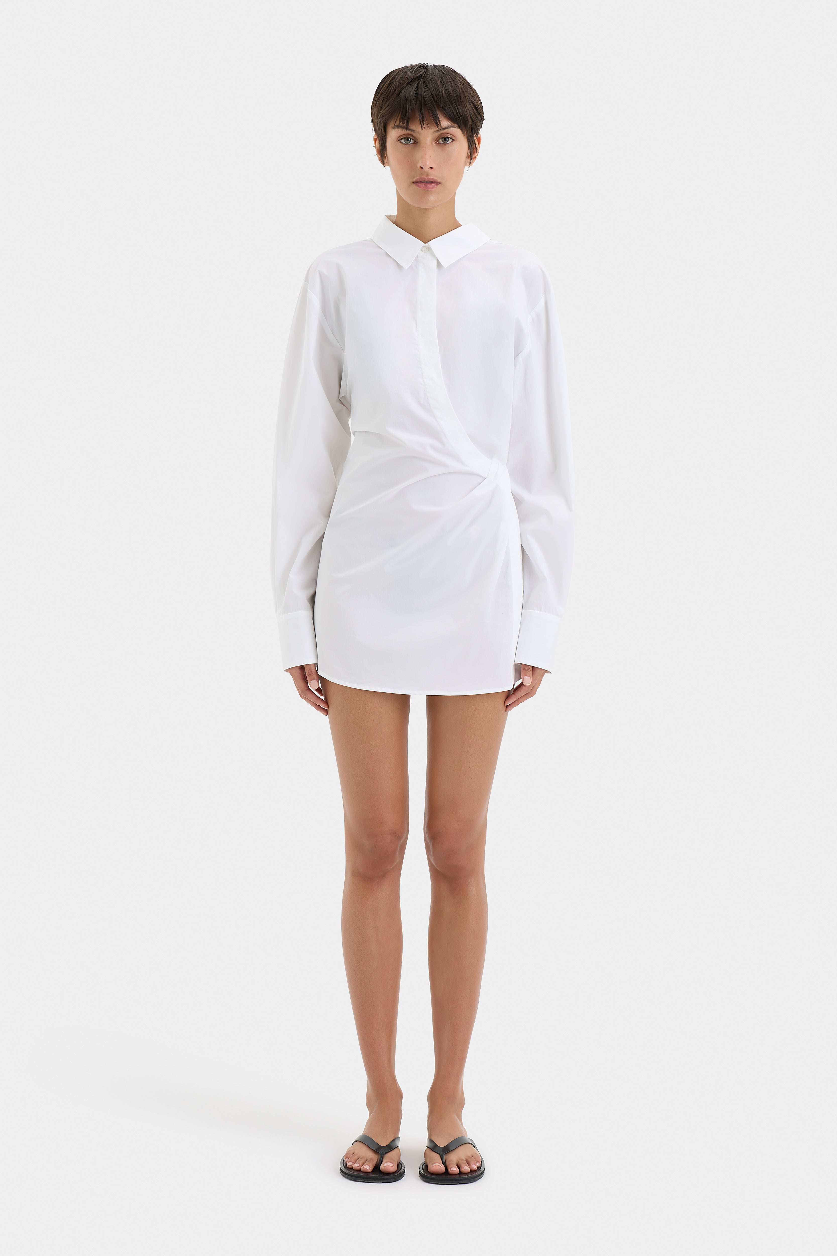 Zaria Women's Casual Shirt Dress - Long Sleeve Button Down Tunic Top with Pockets | Perfect for Office, Travel & Everyday Wear