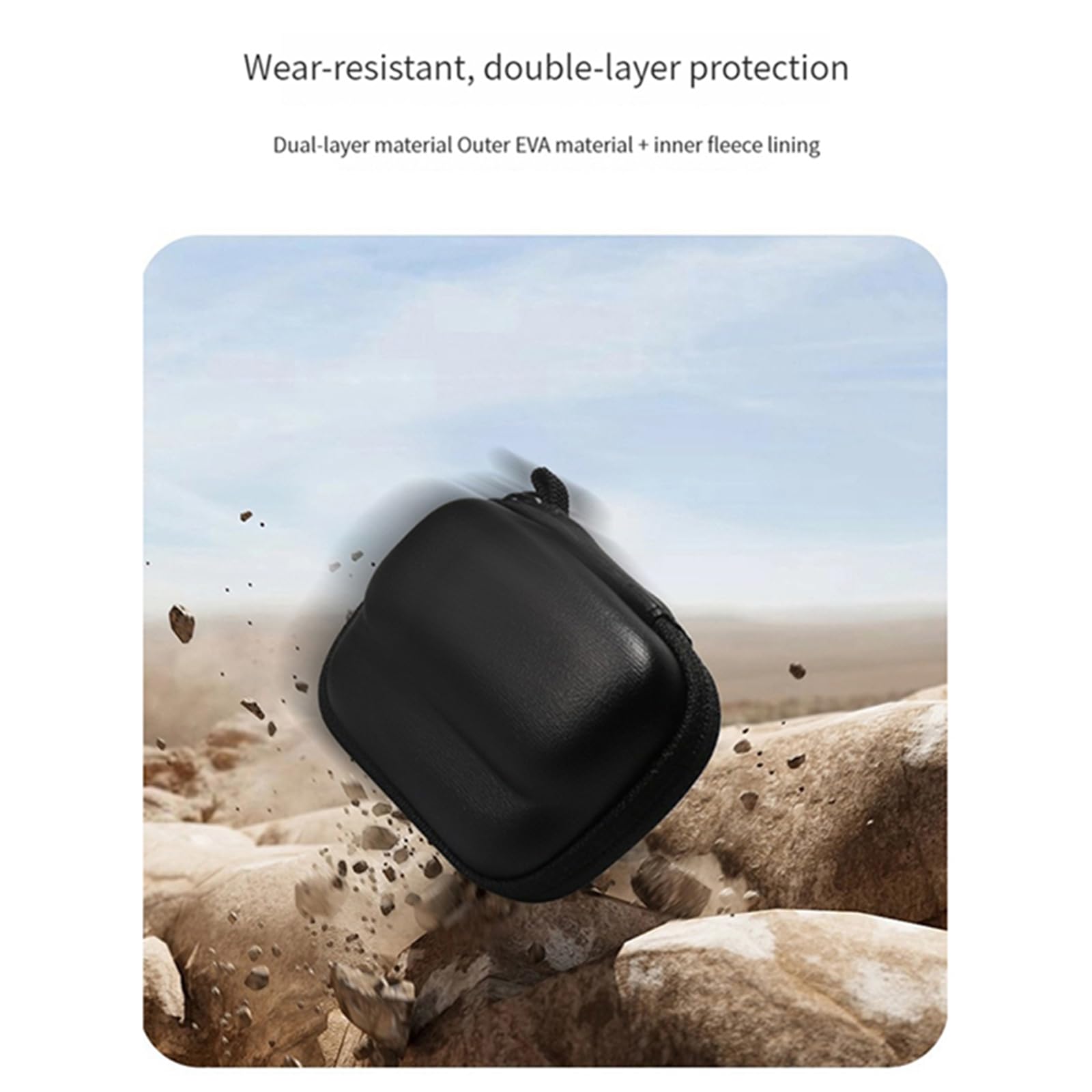 Insta360 Go3 EVA Protective Carry Case - Waterproof Travel Storage Bag for Sports Action Camera | Perfect for Travel, Hiking, Cycling & Outdoor Adventures (Black)