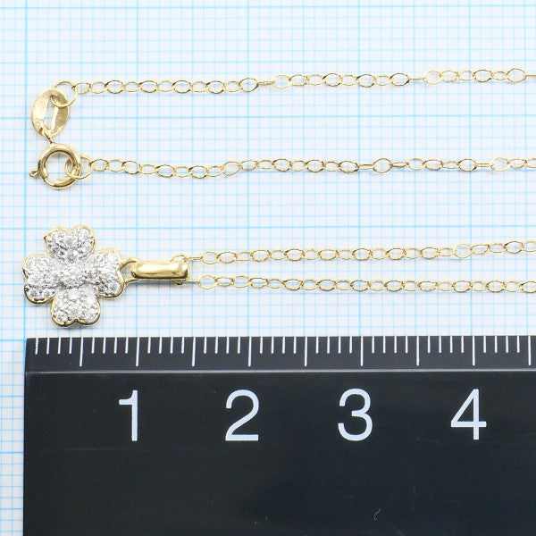 18K Yellow Gold & White Gold Zirconia Necklace for Women - Elegant Cubic Zirconia Pendant Jewelry Gift for Anniversary, Birthday, Valentine's Day & Special Occasions
