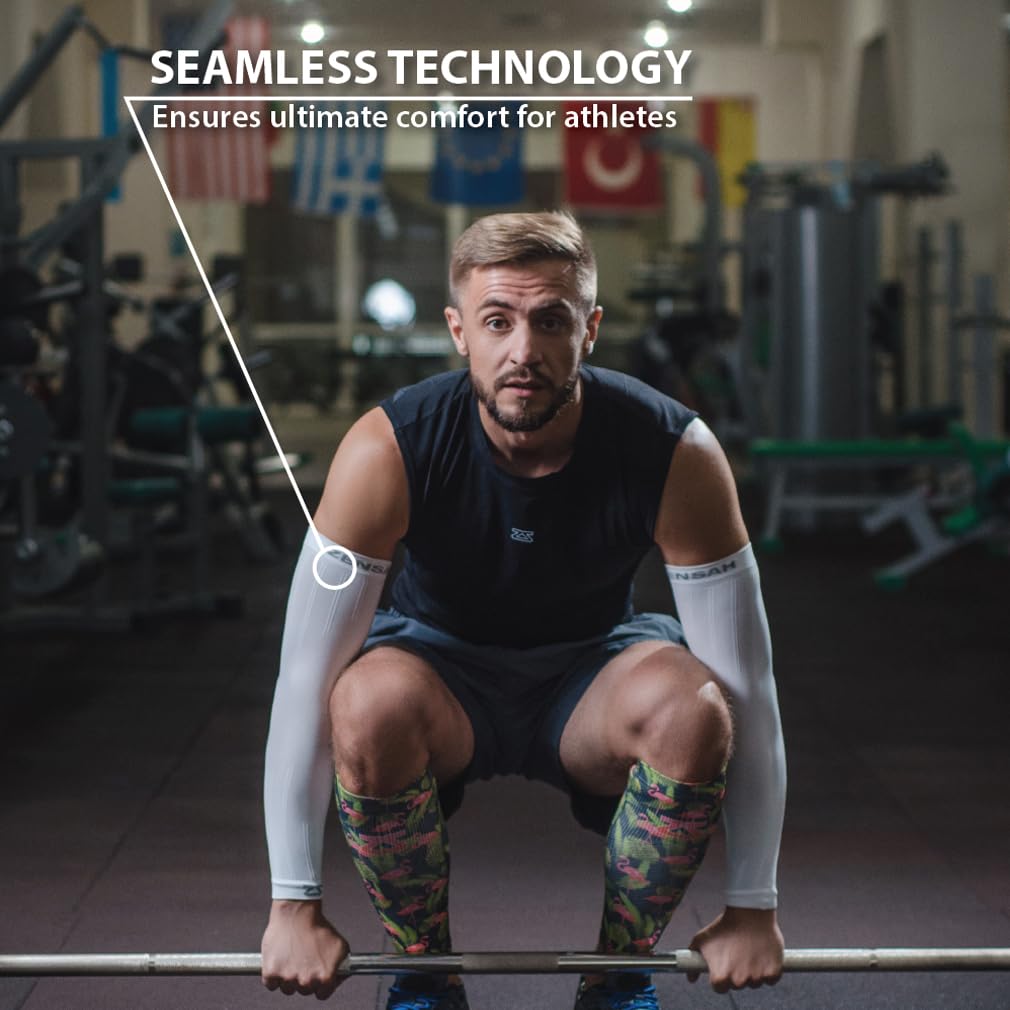 Zensah Compression Arm Sleeves - USA Made Thermal Arm Warmers for Cycling, Running & Outdoor Sports with UV Sun Protection - Perfect for Cold Weather Training & Sun Protection During Summer Activities