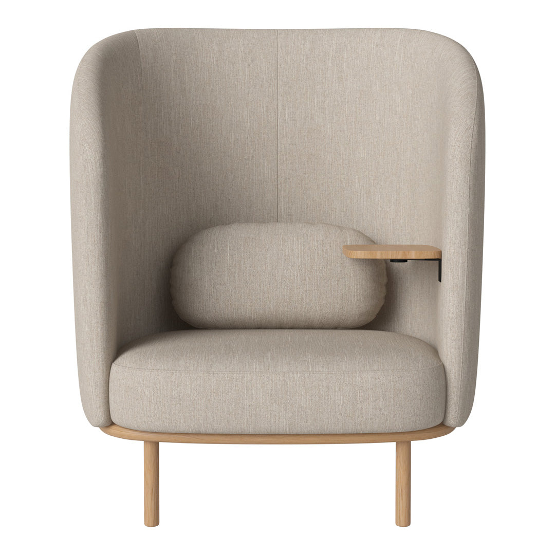 Fuuga Nesting Armchair with Table - Space Saving Modern Lounge Chair for Small Apartments, Living Room, and Office - Perfect for Relaxing, Reading, and Entertaining Guests