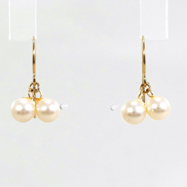 18K Yellow Gold Pearl Earrings for Women - Classic Elegant Jewelry Gift for Wedding, Anniversary & Special Occasions