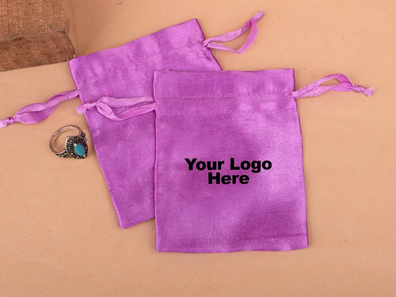 100 Luxury Lavender Satin Gift Pouches for Jewelry, Wedding Favors & Party Decor - Elegant Organza Drawstring Bags for Bridesmaid Gifts, Baby Showers & Special Occasions