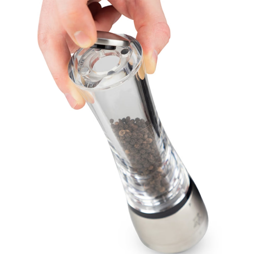 Premium Peugeot Daman 9 u'Select Acrylic Pepper Mill - Adjustable Grinder for Freshly Ground Spices - Perfect for Kitchen, Dining Table & Gourmet Cooking