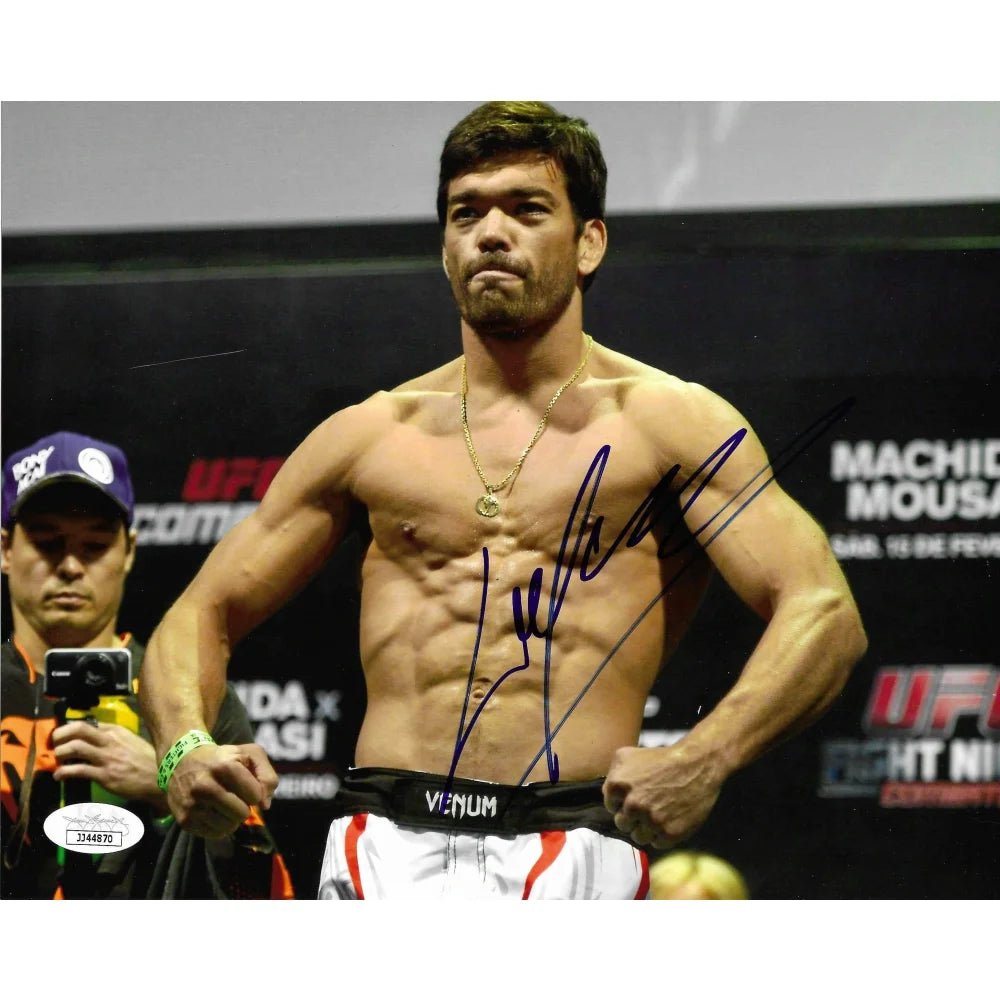 Lyoto Machida Signed 8x10 Photo with JSA COA - Authentic UFC Light Heavyweight Champion Autograph - Perfect for MMA Collectors, Sports Memorabilia Displays & Fan Gifts
