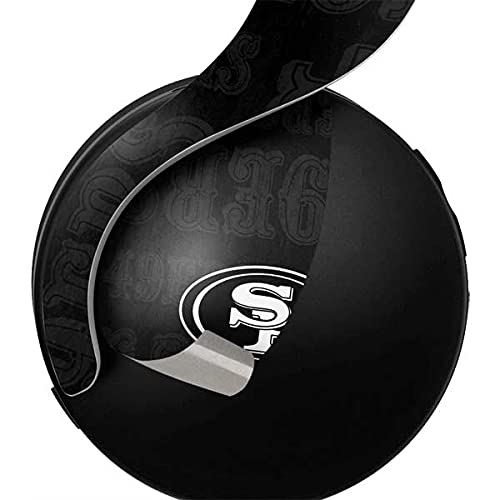 Officially Licensed NFL San Francisco 49ers Black & White Gaming Skin Decal for PS5 Pulse 3D Wireless Headset - Custom Protective Cover for PlayStation 5 Accessories - Perfect for Gaming Sessions & Team Spirit Display